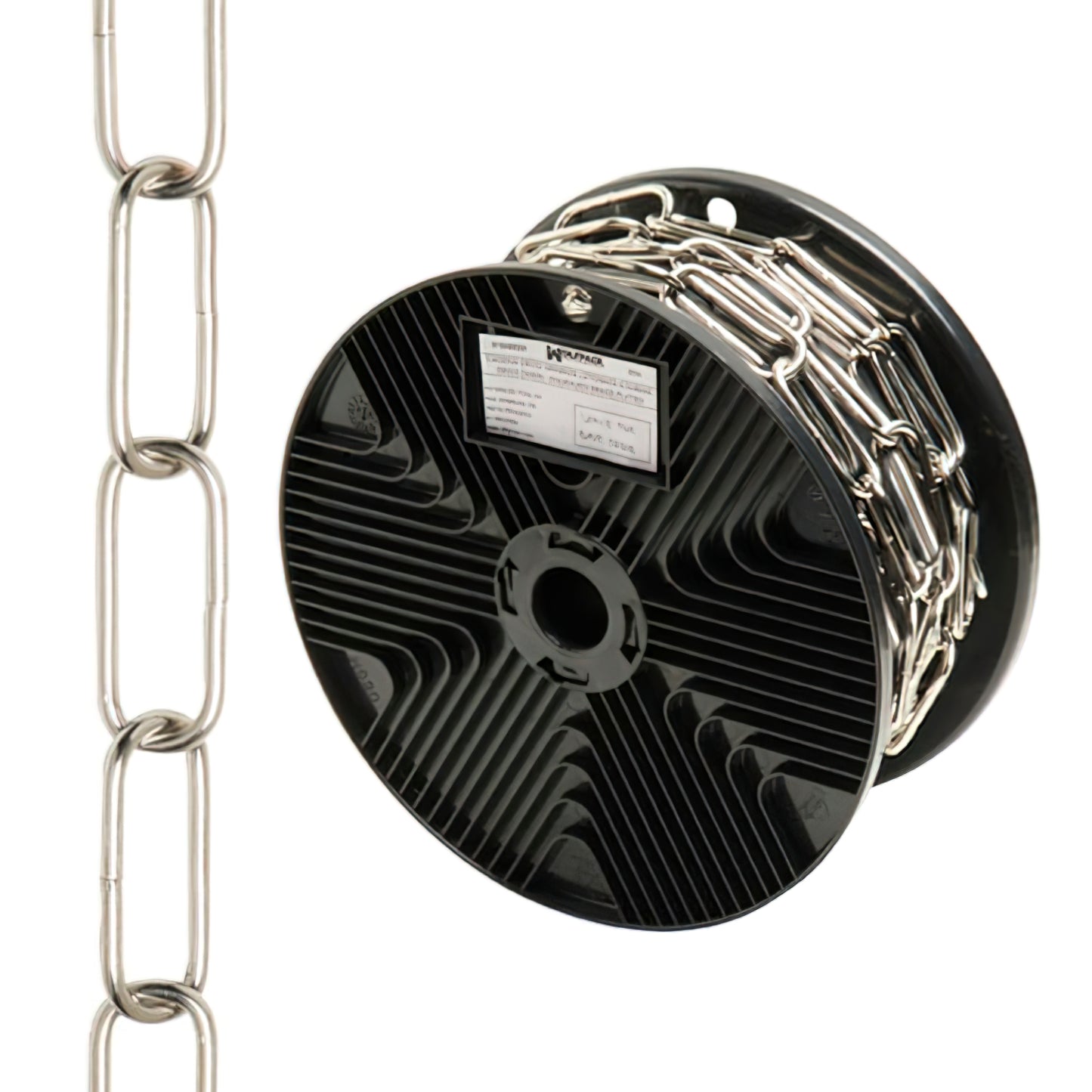 Corrente Decorativa Prata Lisa 3,4x43 mm. Role 20 metros