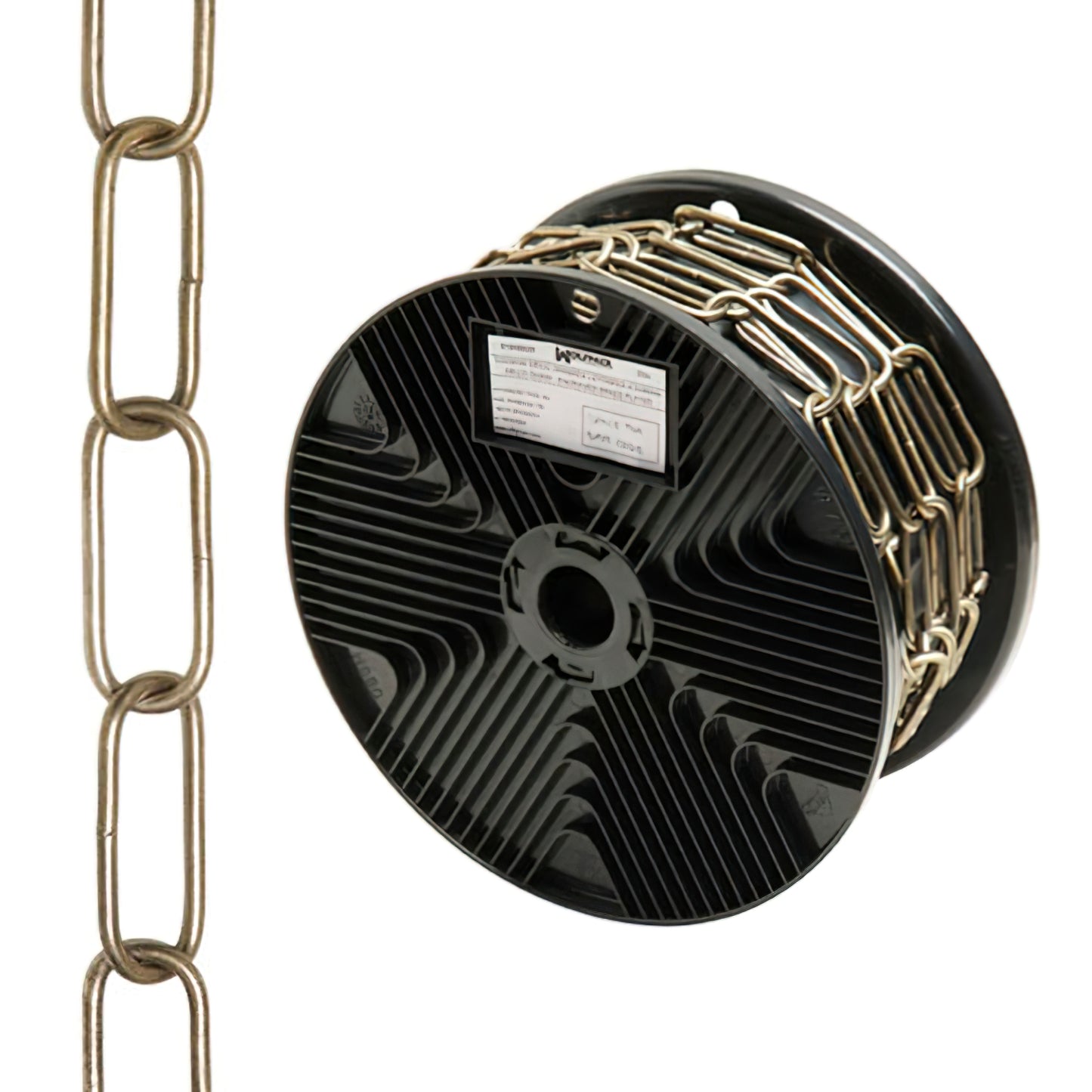 Corrente Decorativa Couro Liso 3,4x43 mm. Role 20 metros
