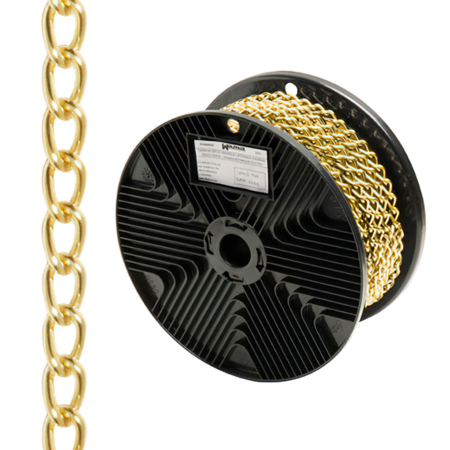 Corrente Decorativa Golden Curb 2,5mm / Rolo 20 Metros