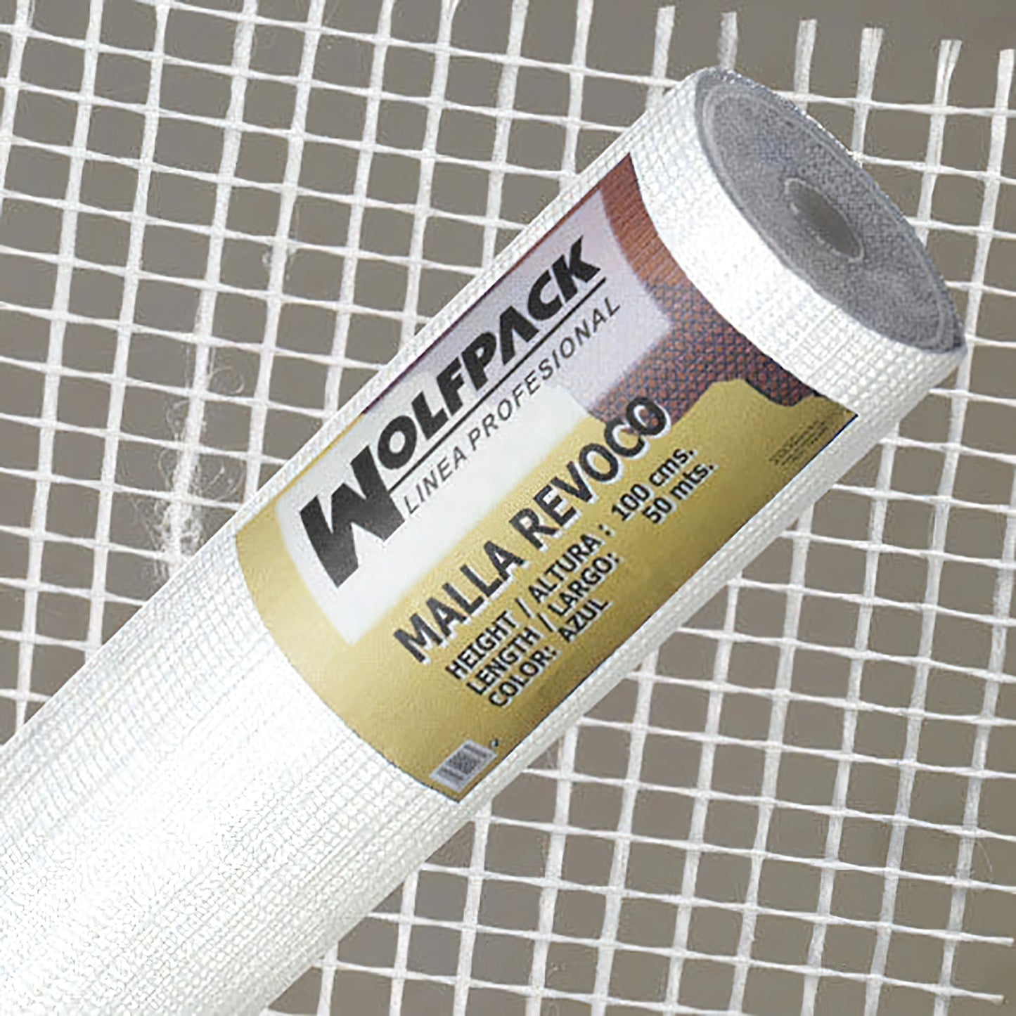 Rolo de malha de gesso branco 50 mt. x 1 metro / 4 x 4,5 mm.