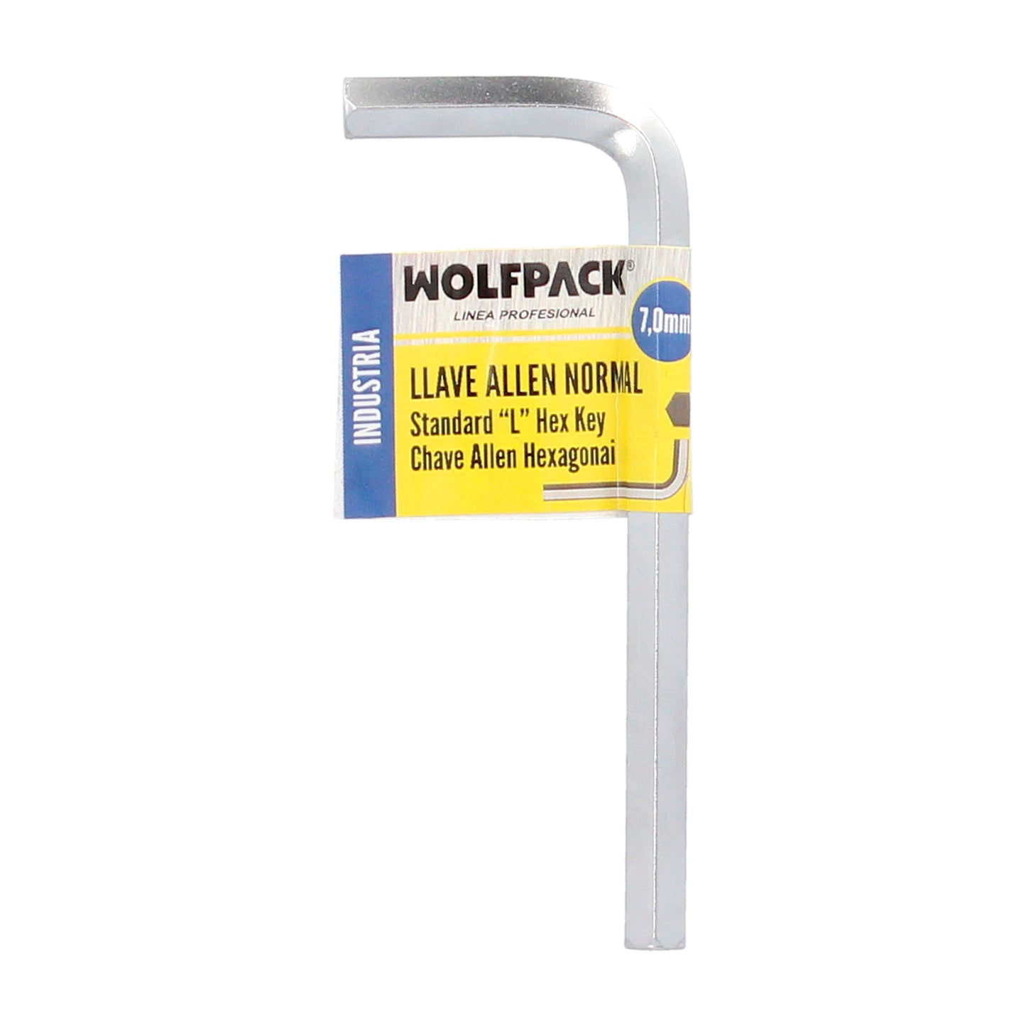 Chave Allen padrão de aço cromo vanádio profissional 7,0 mm. Chave Hexagonal, Chave Allen Oficina Mecânica, Chave Allen Faça Você Mesmo