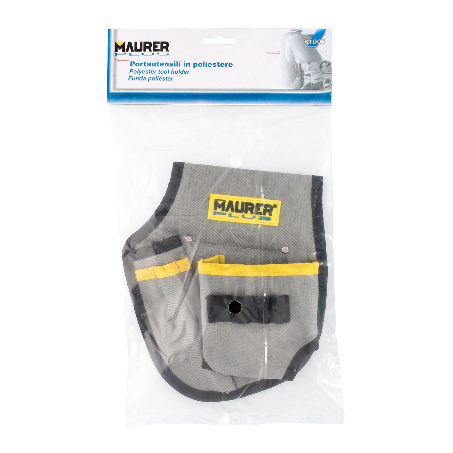 Bolsa de Ferramentas Capa para Cinto Com 3 Bolsos e 4 Elásticos. Porta-ferramentas para eletricistas com vários bolsos