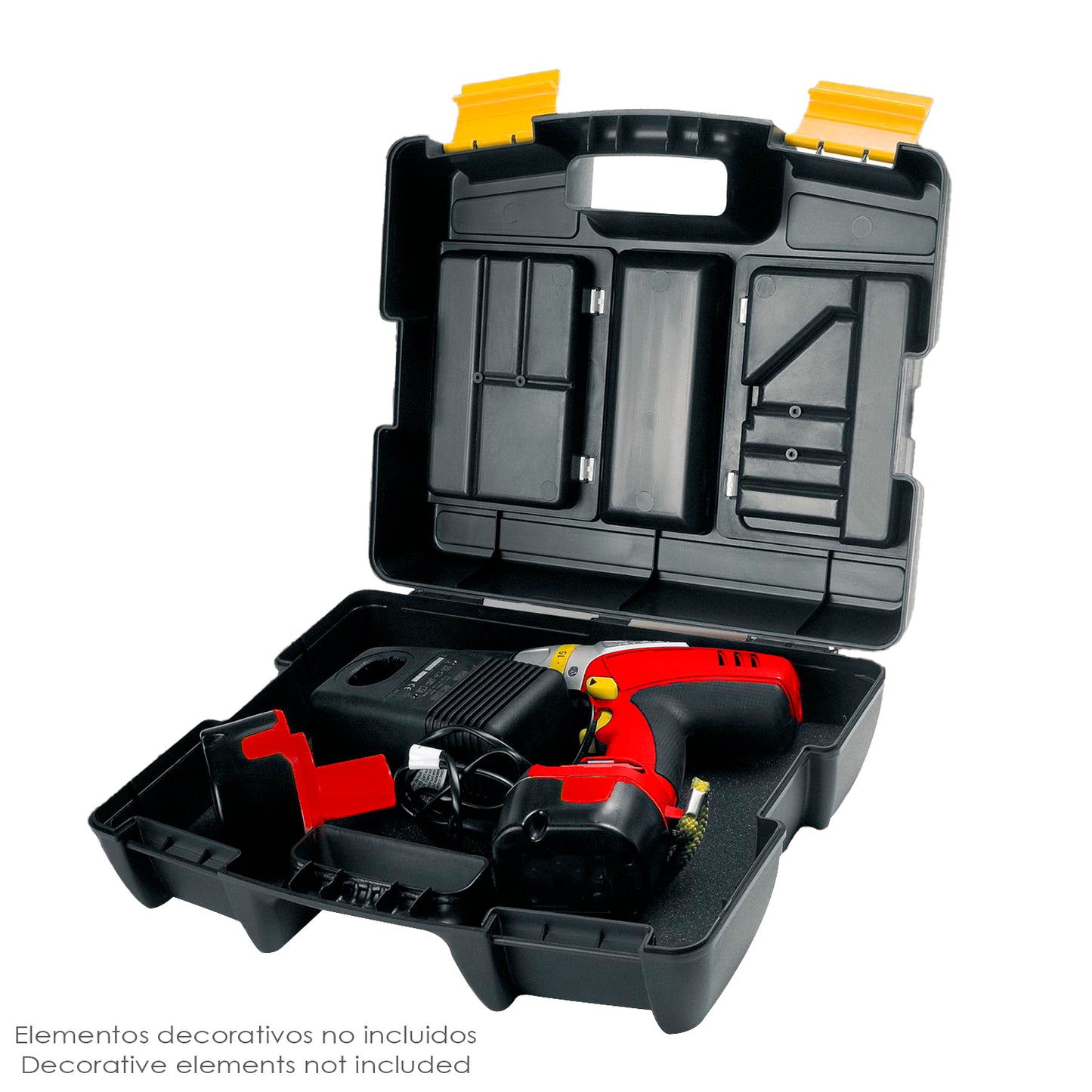Maletin Electroportatiles 400x340x133 mm. Caja Almacenaje, Malentin Organizador, Organizador Plastico