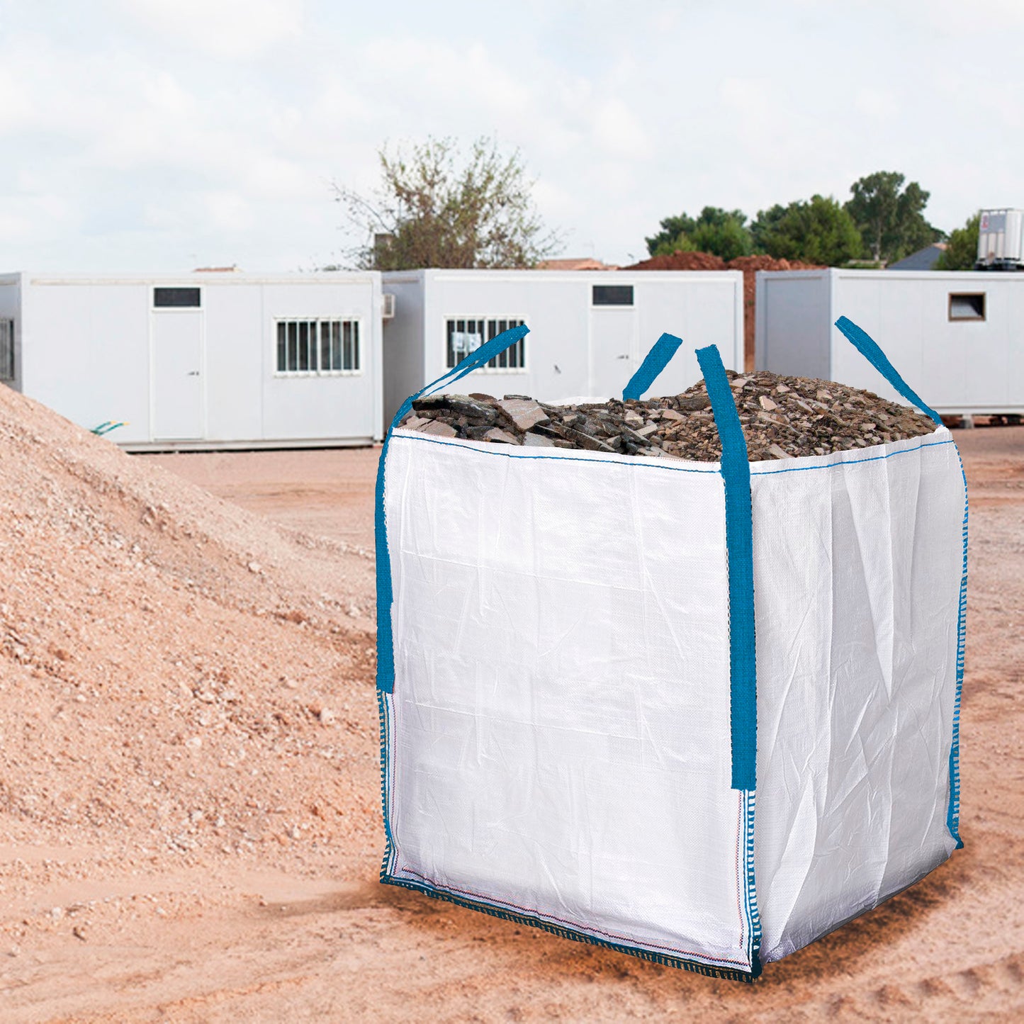 Mala de Trabalho Big Bag Ráfia 90x90x90cm. Carga máxima seg. 1.000Kg.