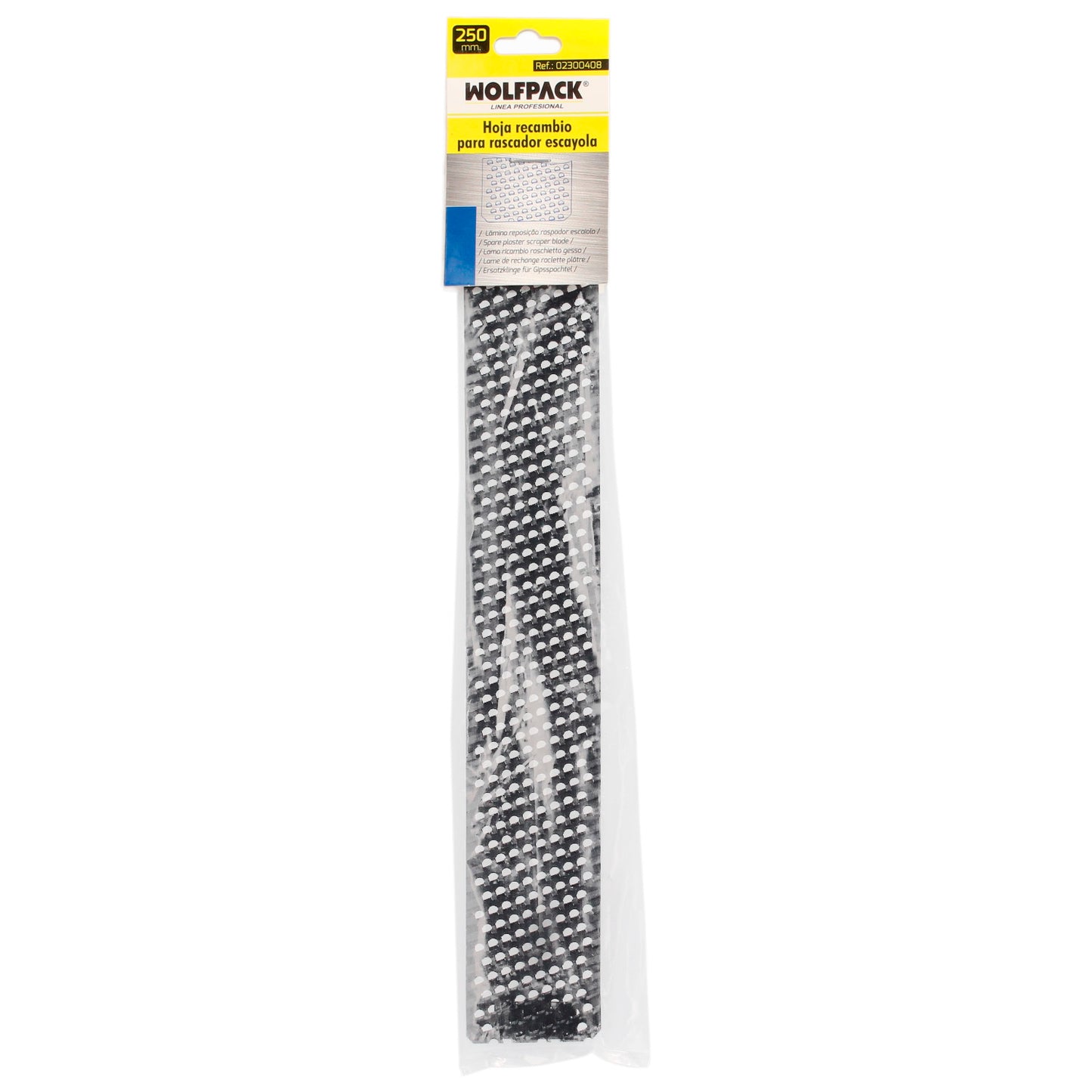 Lâmina de reposição para raspador de gesso 250x40 mm.