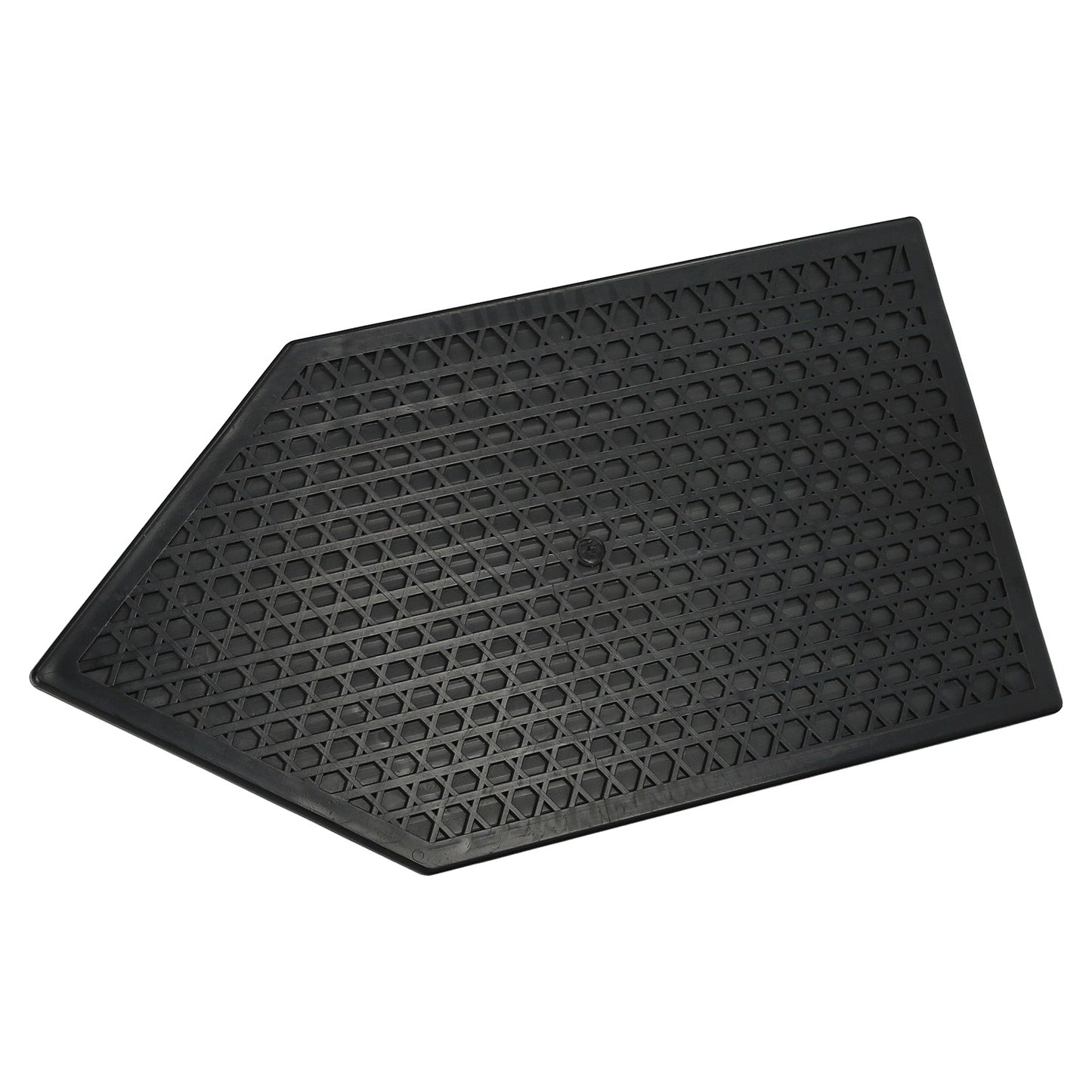 Talocha Plastico Punta Mango Redondo 26x14 cm. Negro Con Alveolos