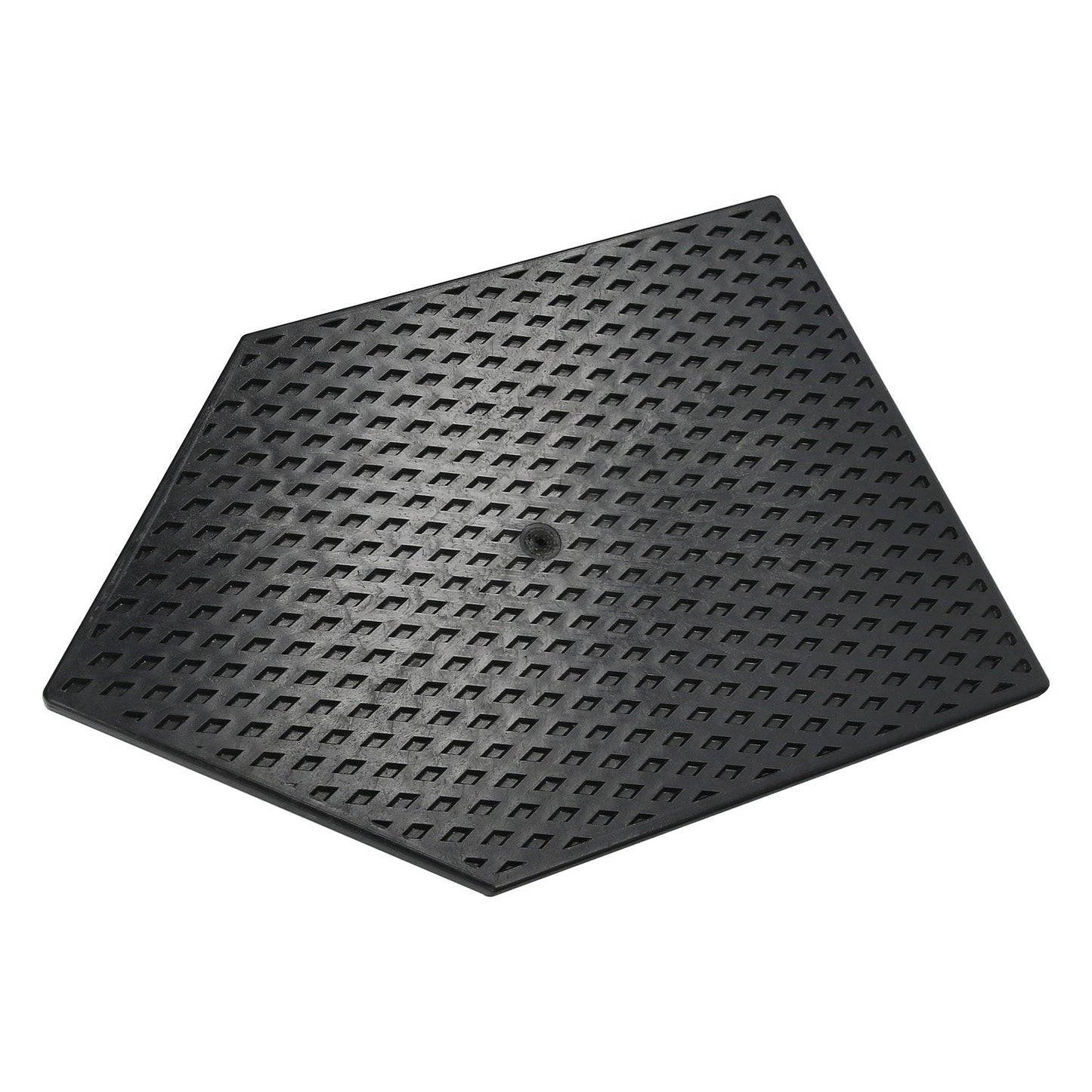 Talocha Plastico Punta Mango Madera 27x18 cm. Negro Con Alveolos.