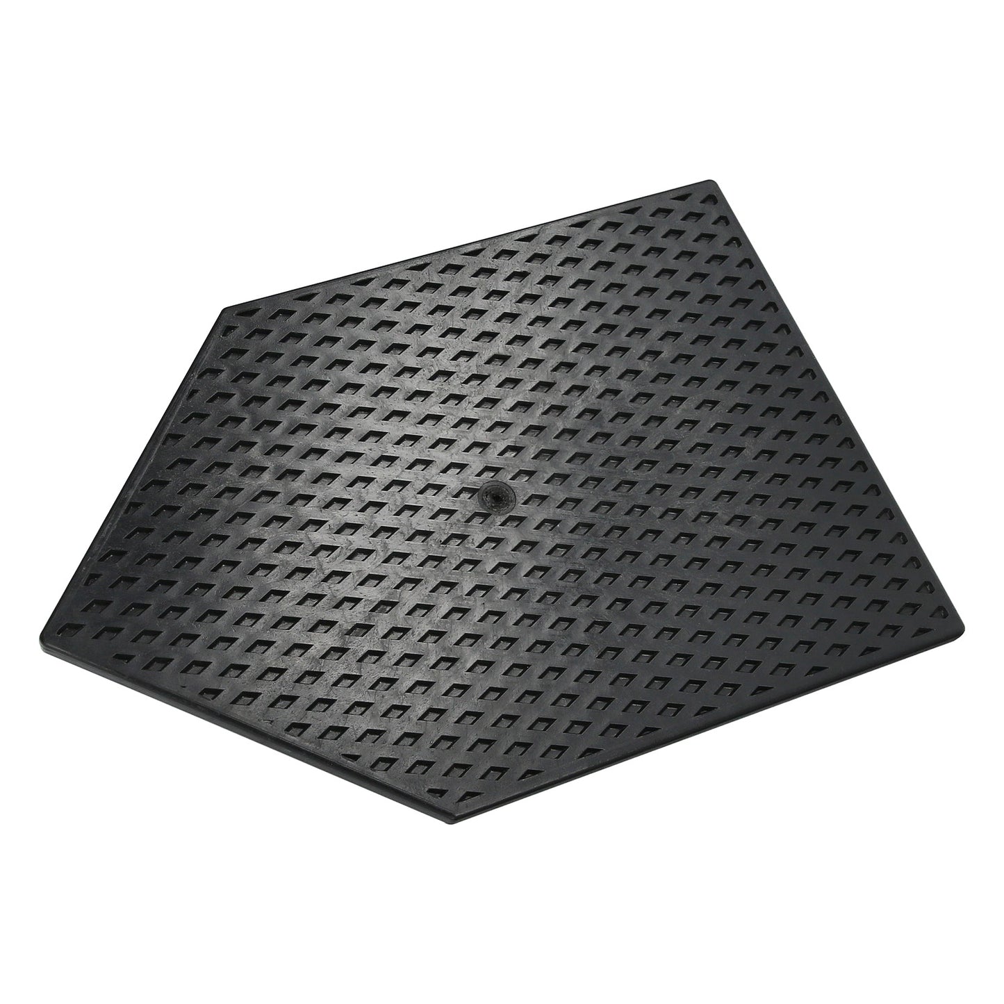 Talocha Plastico Punta Mango Madera 27x18 cm. Negro Con Alveolos.