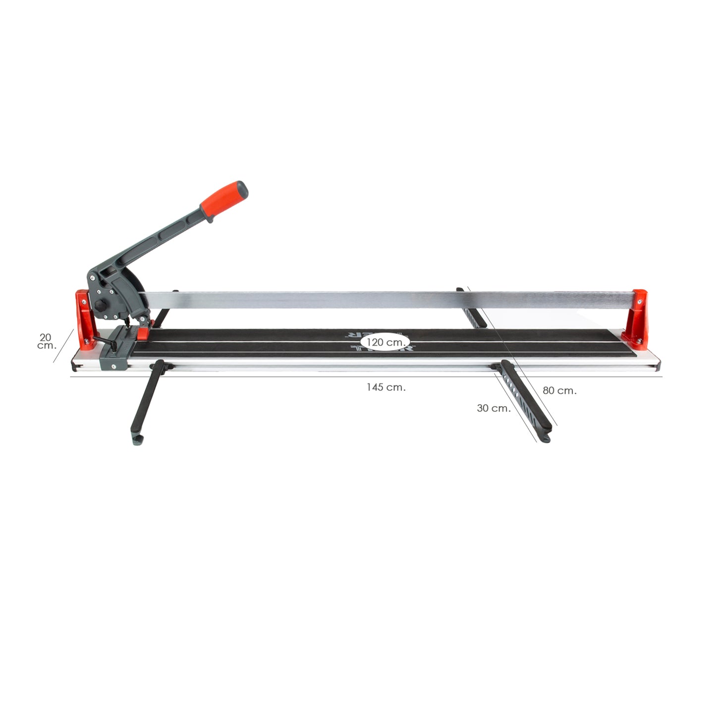 Wolfpack Cortador de Azulejo Profissional Base de Alumínio 1200 mm. Azulejos Grandes