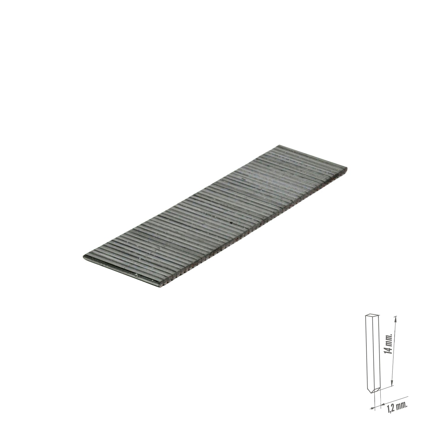 Maurer Staple Point Lost Head No. 9 14 mm 1.000 peças