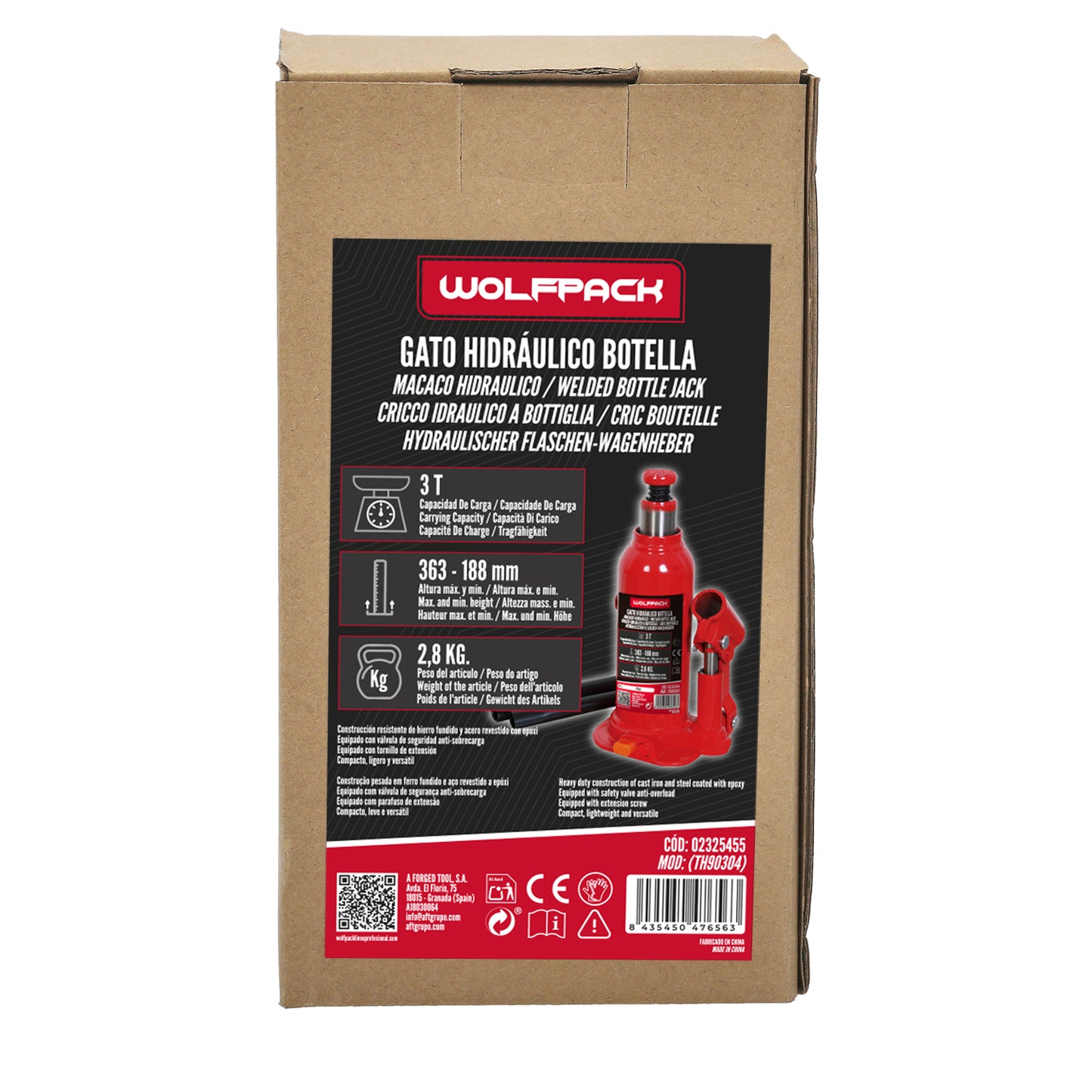 Gato Hidraulico Botella 3000 Kg.