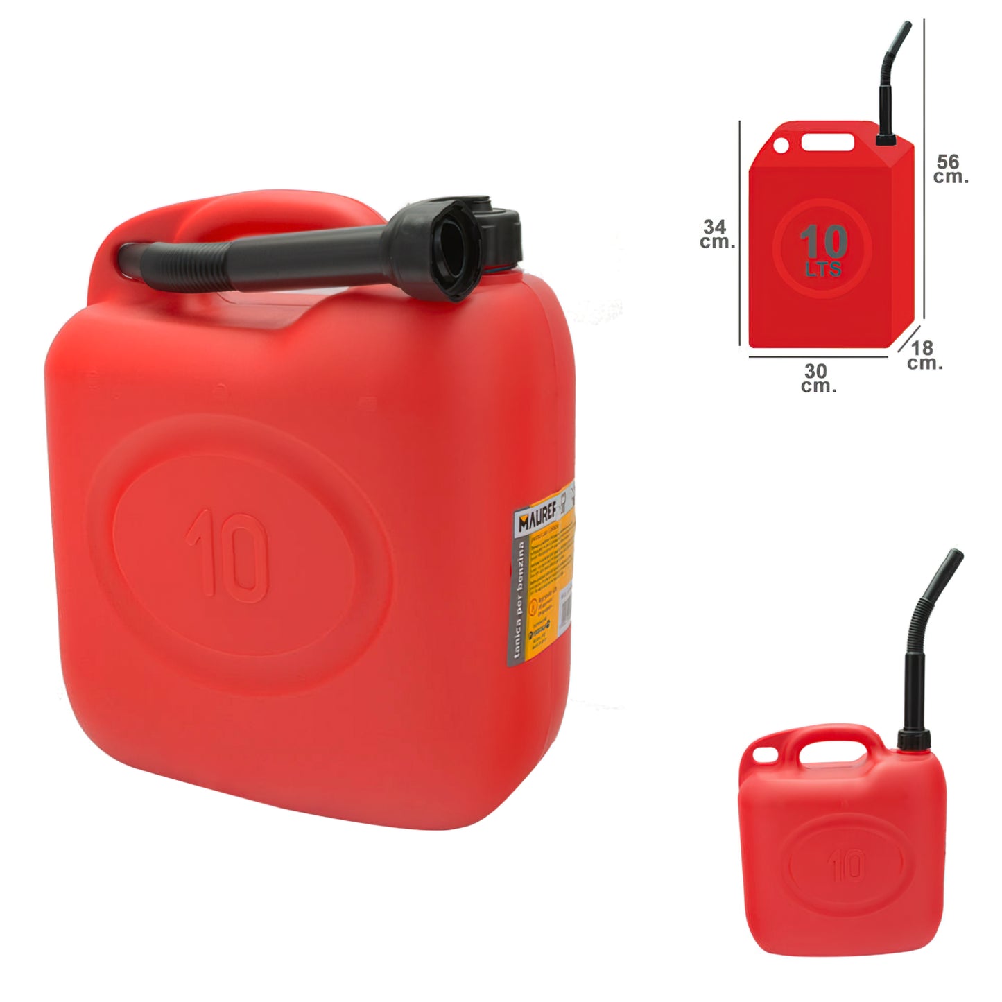 Tambor de gasolina 10 litros aprovado