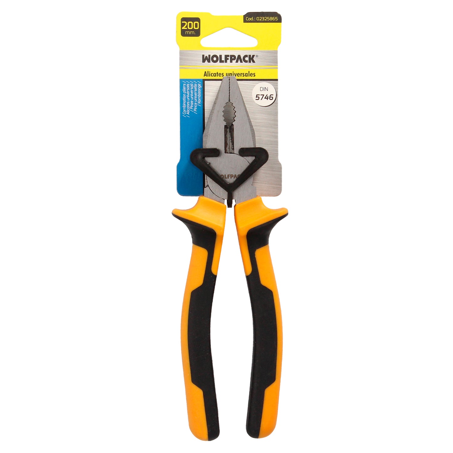 Alicates Universales 200 mm. Acero DIN 5746