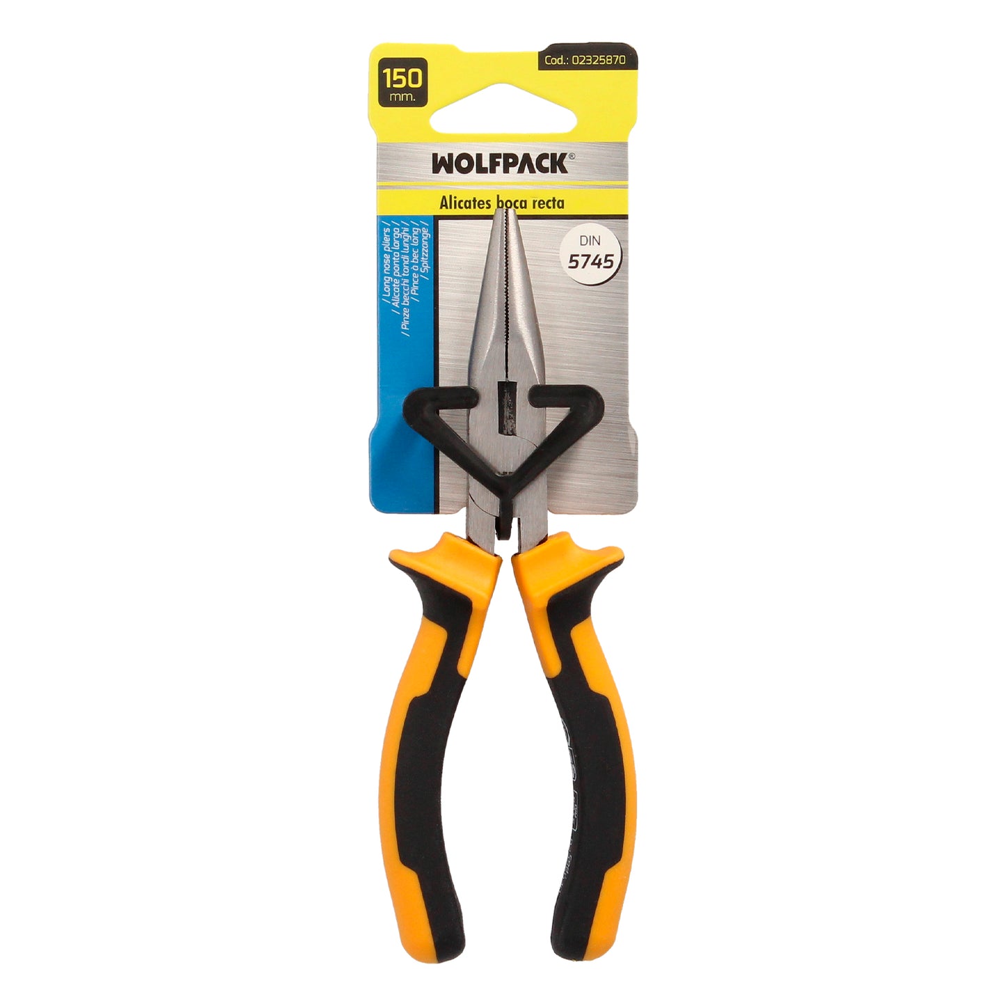 Alicates Boca Recta 150 mm. Acero DIN 5745 Alicates Punta Recta, Alicates Boca Larga,