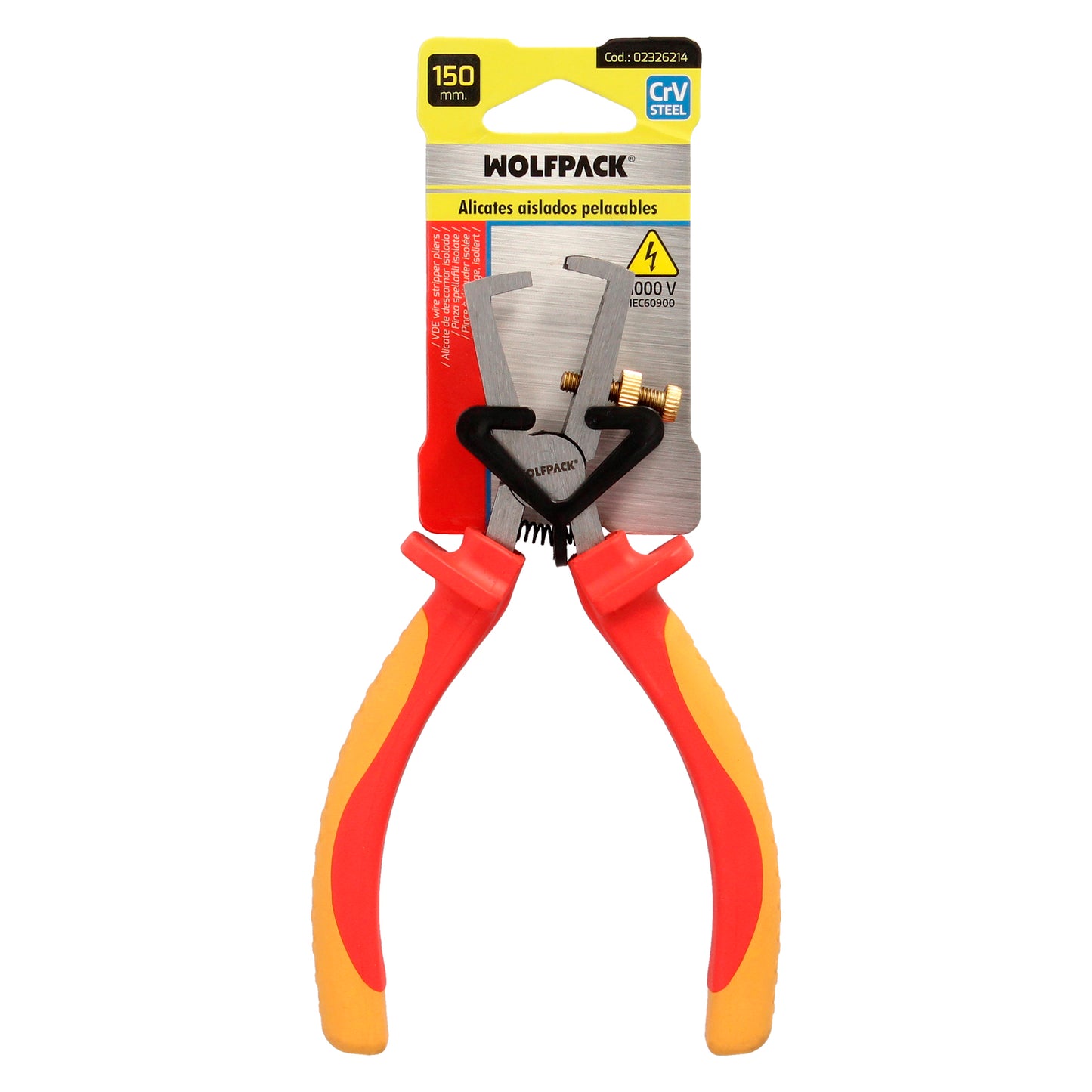 Alicates Pelacables 150 mm. Mangos Aislados Acero Cromo Vanadio Pelacables, Corta Cables, Pelador Cables