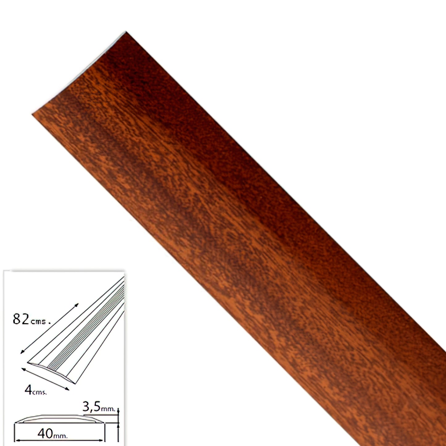 Remate Adesivo Para Tapetes Metálicos Sapeli 82,0 cm.
