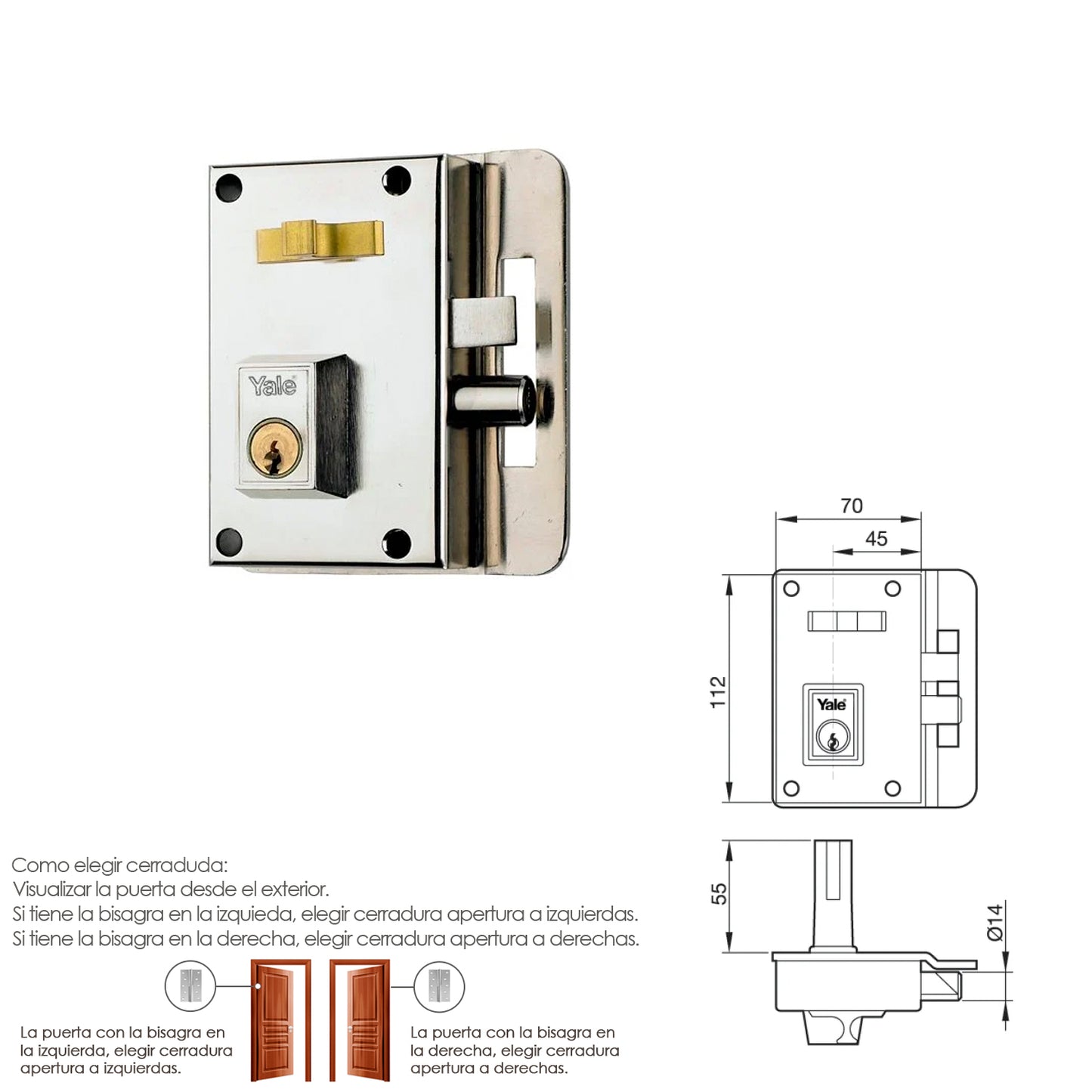 Yale Lock 10-hn/Direita