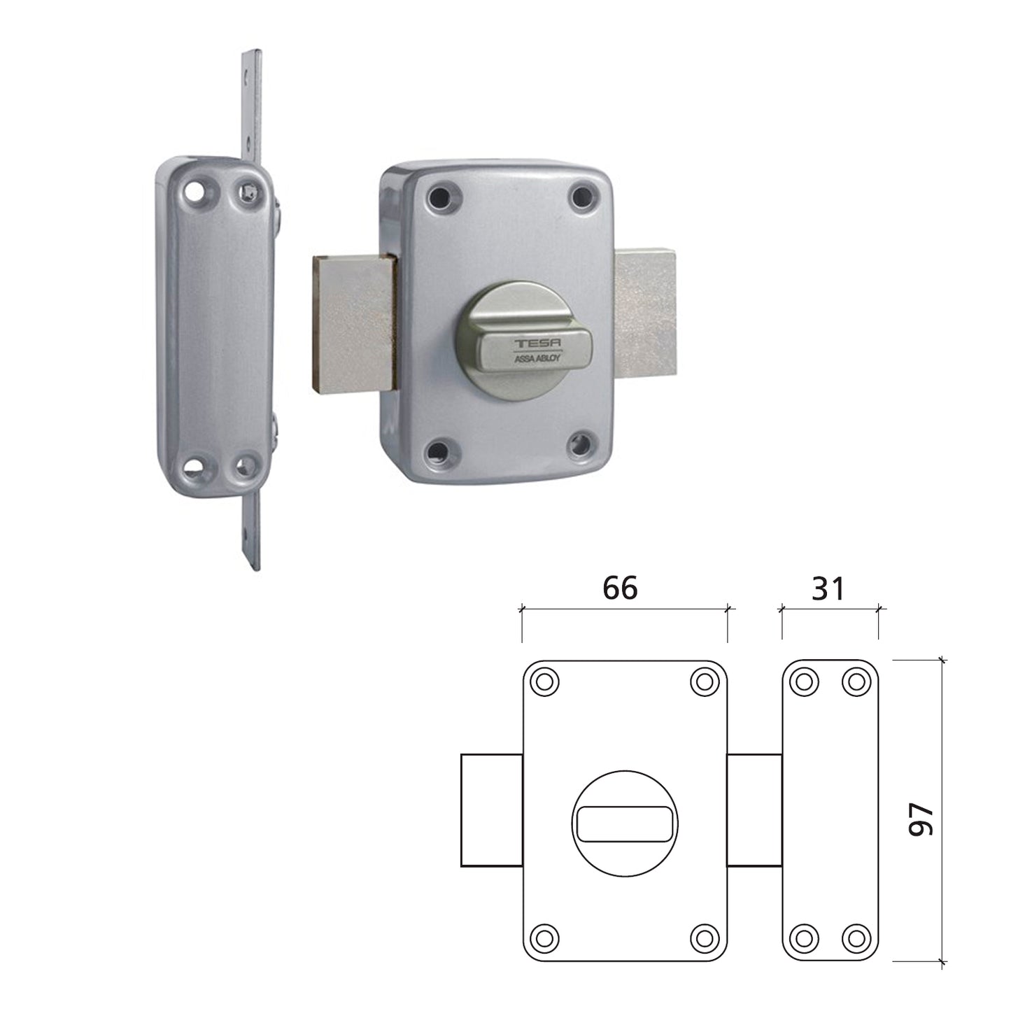 Fechadura Tesa 2110/te/4e