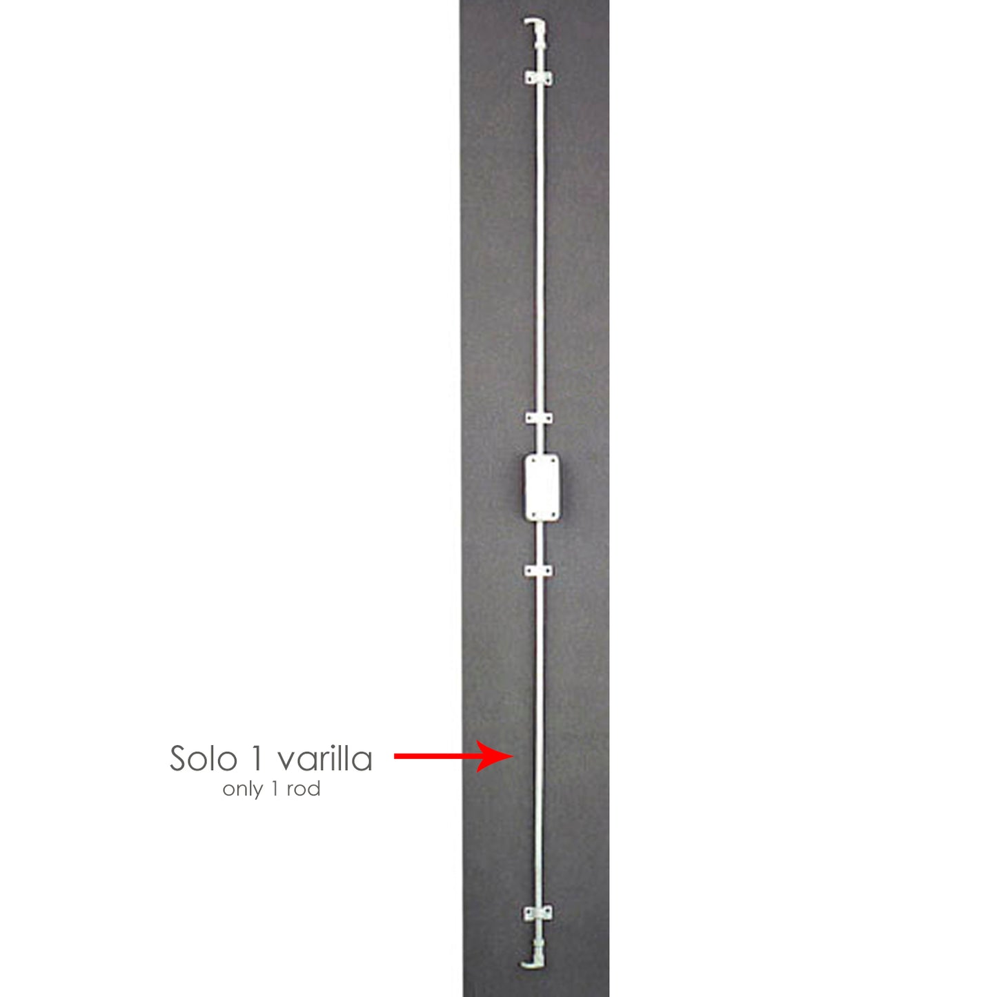 Vara Espagnolette Branca 1 Metro 837