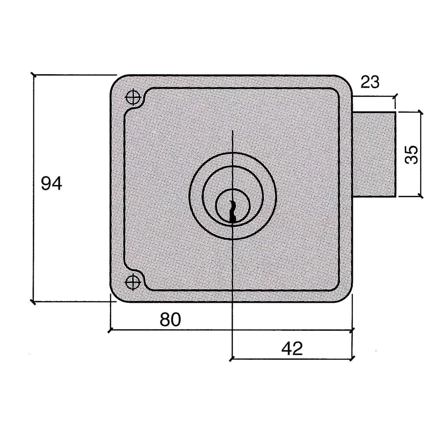 Fechadura Ucem 4124-hb/10/ Direita