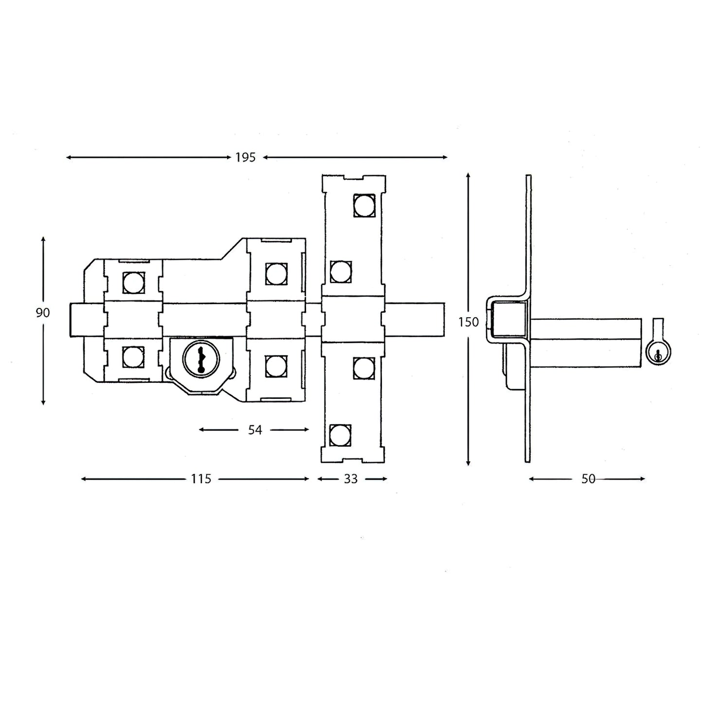 Fechadura Fac 302-l/115-p/ Esquerda.
