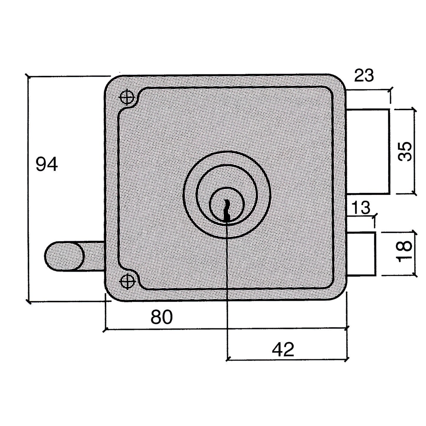 Fechadura Ucem 4125-hb/ 8/ Esquerda