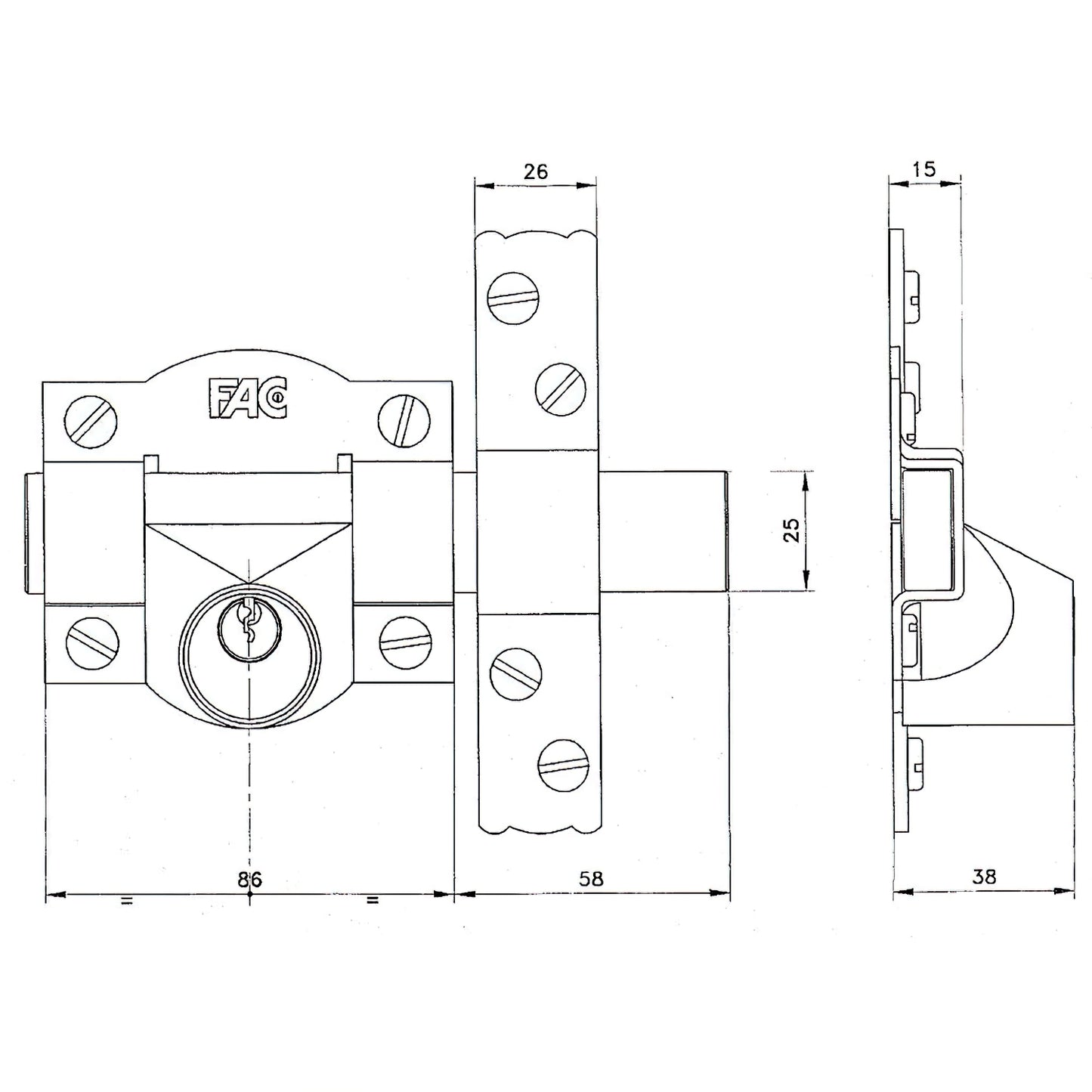 Parafuso Fac 91-c/ 80-p