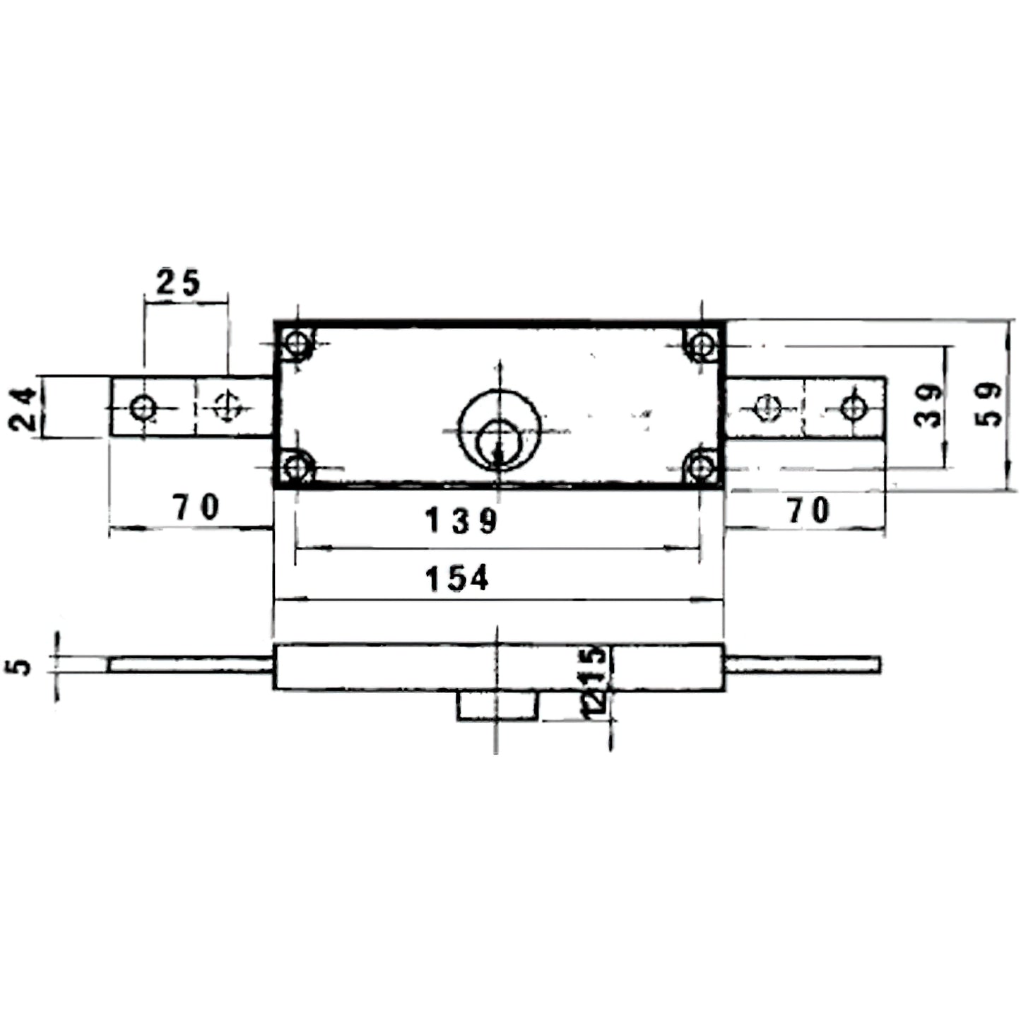 Lince 5511 fechadura bicromada