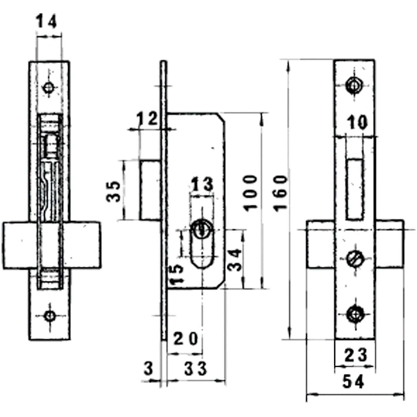 Cerradura Lince 5562n Hn/20 mm.