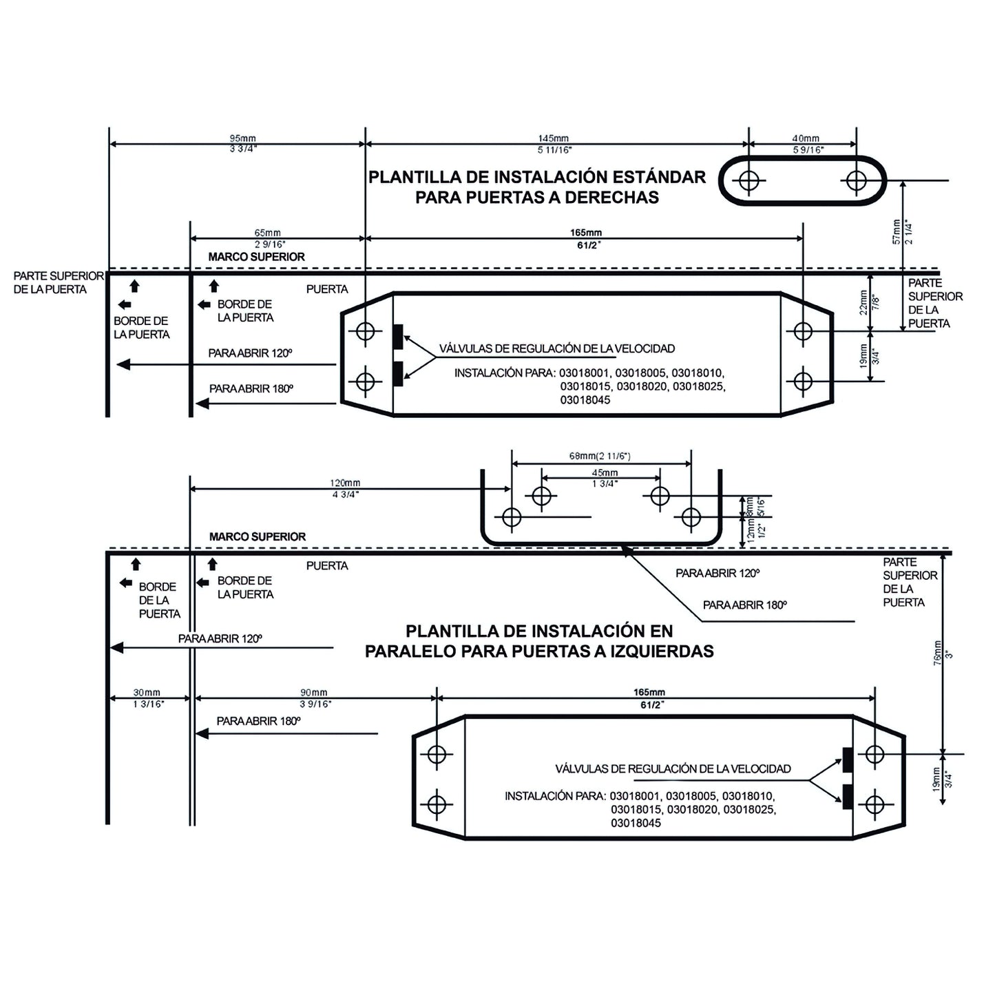 Fecho de Porta Com Retentor Force 3. Cor Prata (Portas 80/100 cm.)