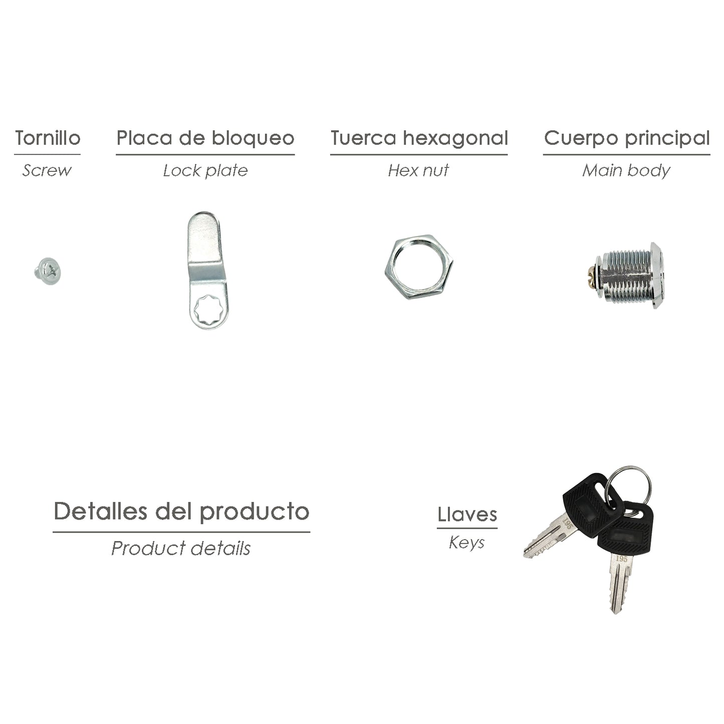 Fechadura de substituição para caixa de correio residencial