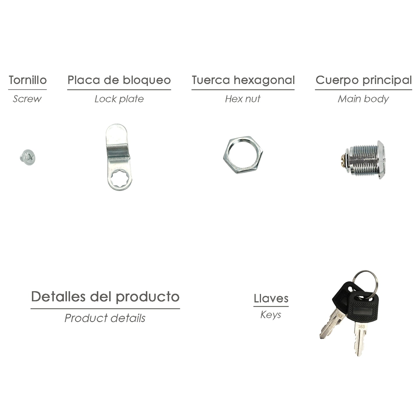 Fechadura de substituição para caixa de correio Palace