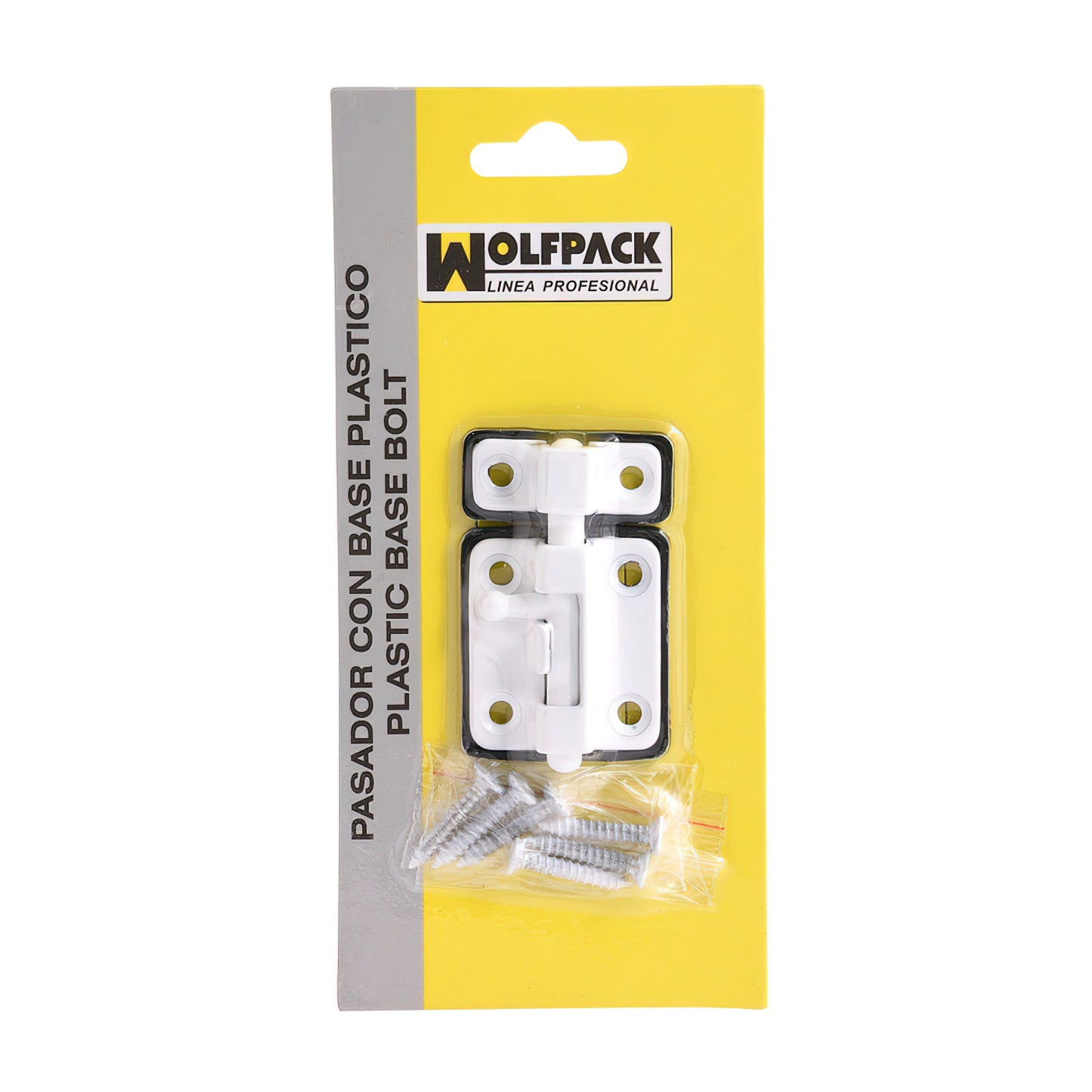 Pino de base de plástico Wolfpack. 35mm Branco