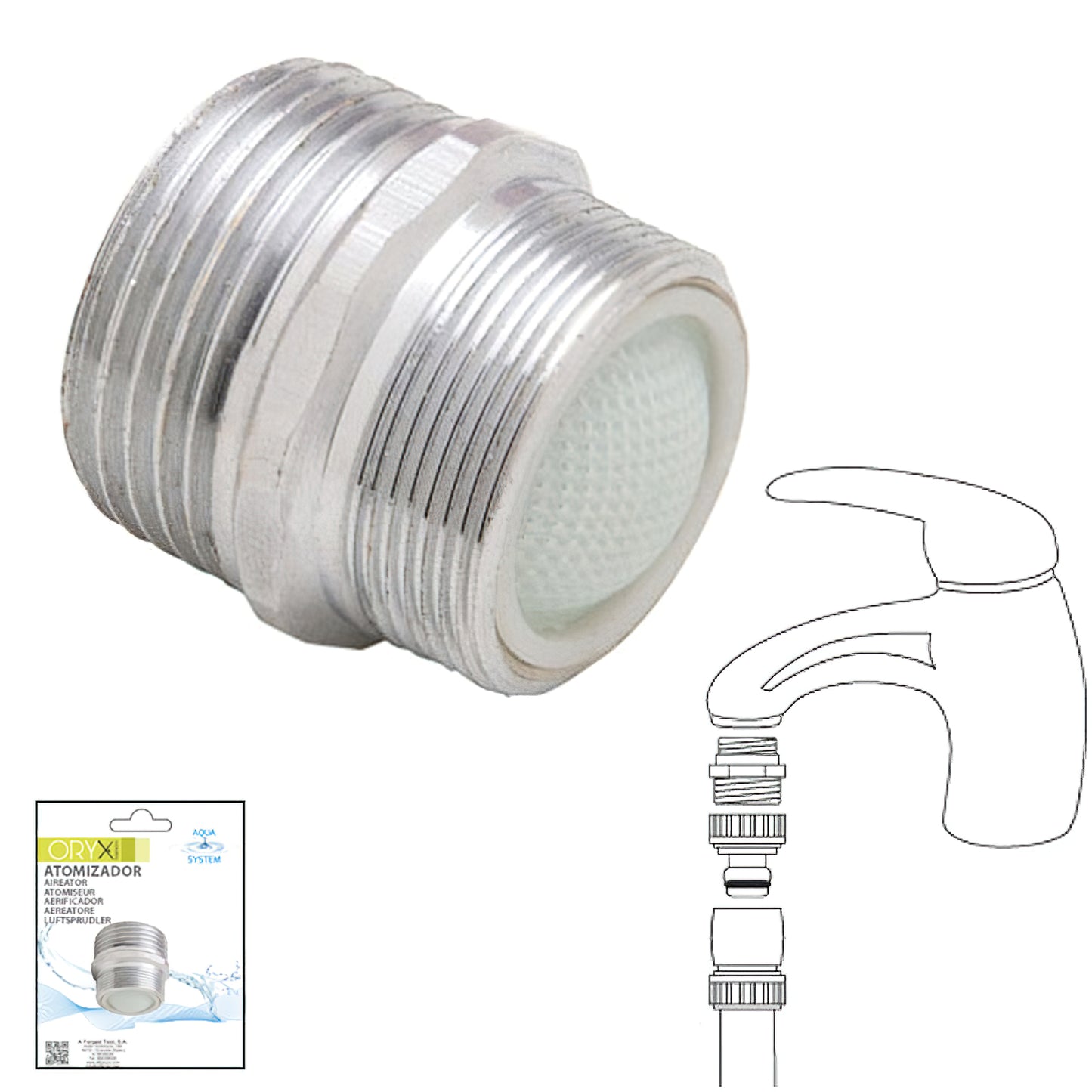 Atomizador Adaptador Saturnia M24 x 3/4"