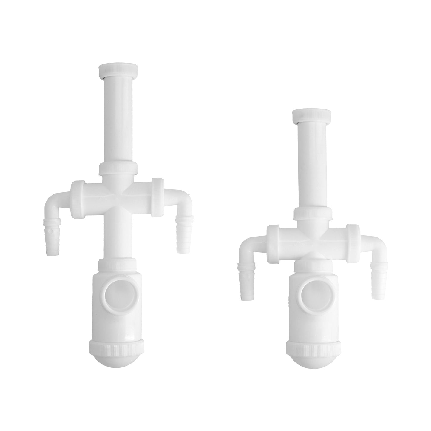 Sifon Botella Extensible 1 1/2" Salida Ø 40mm 2 Tomas Lavadora