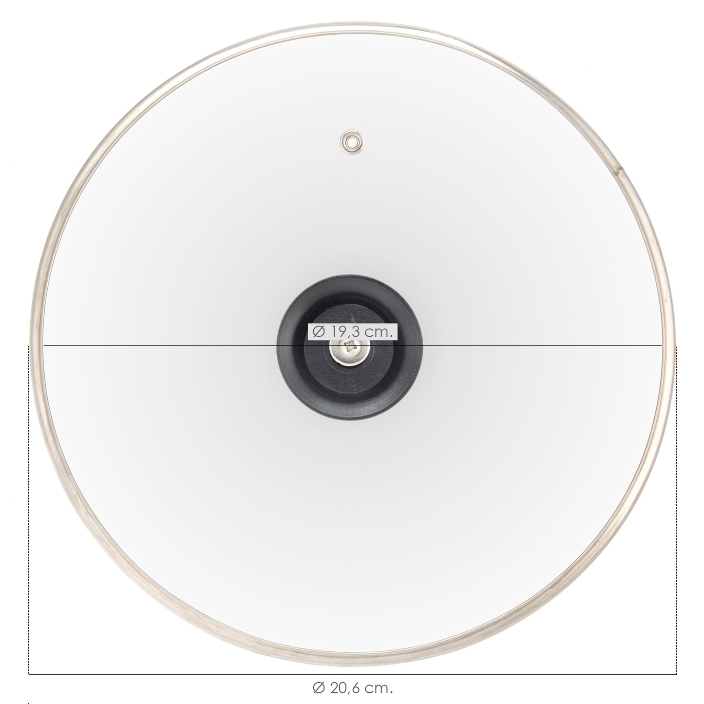 Tampa de Vidro para Frigideira 20cm