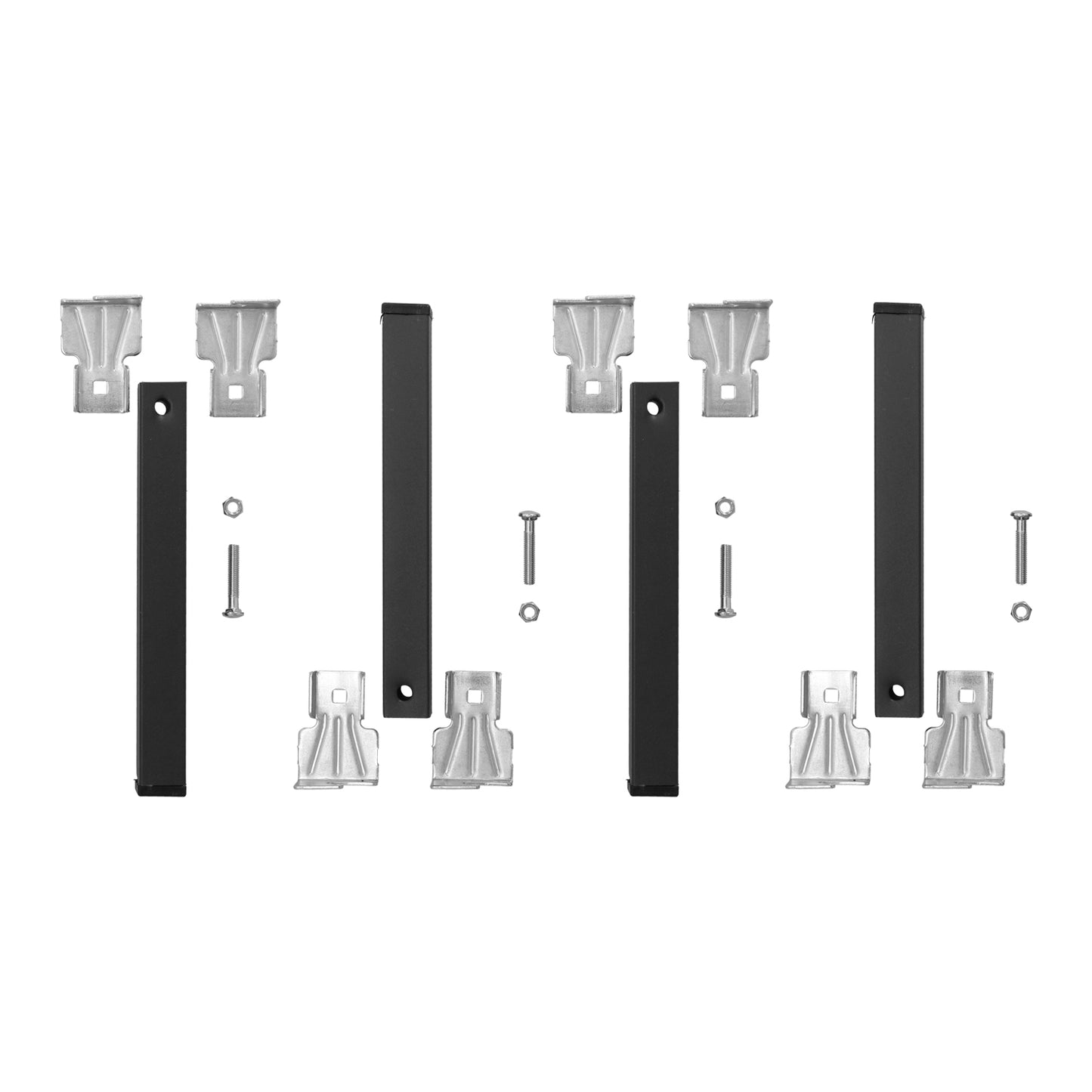 Conjunto de Pernas para Base de Cama Quadrada (4 Unidades) Tubo 30x30 mm. Para estrado de cama 40x30 mm. Altura 25 cm.