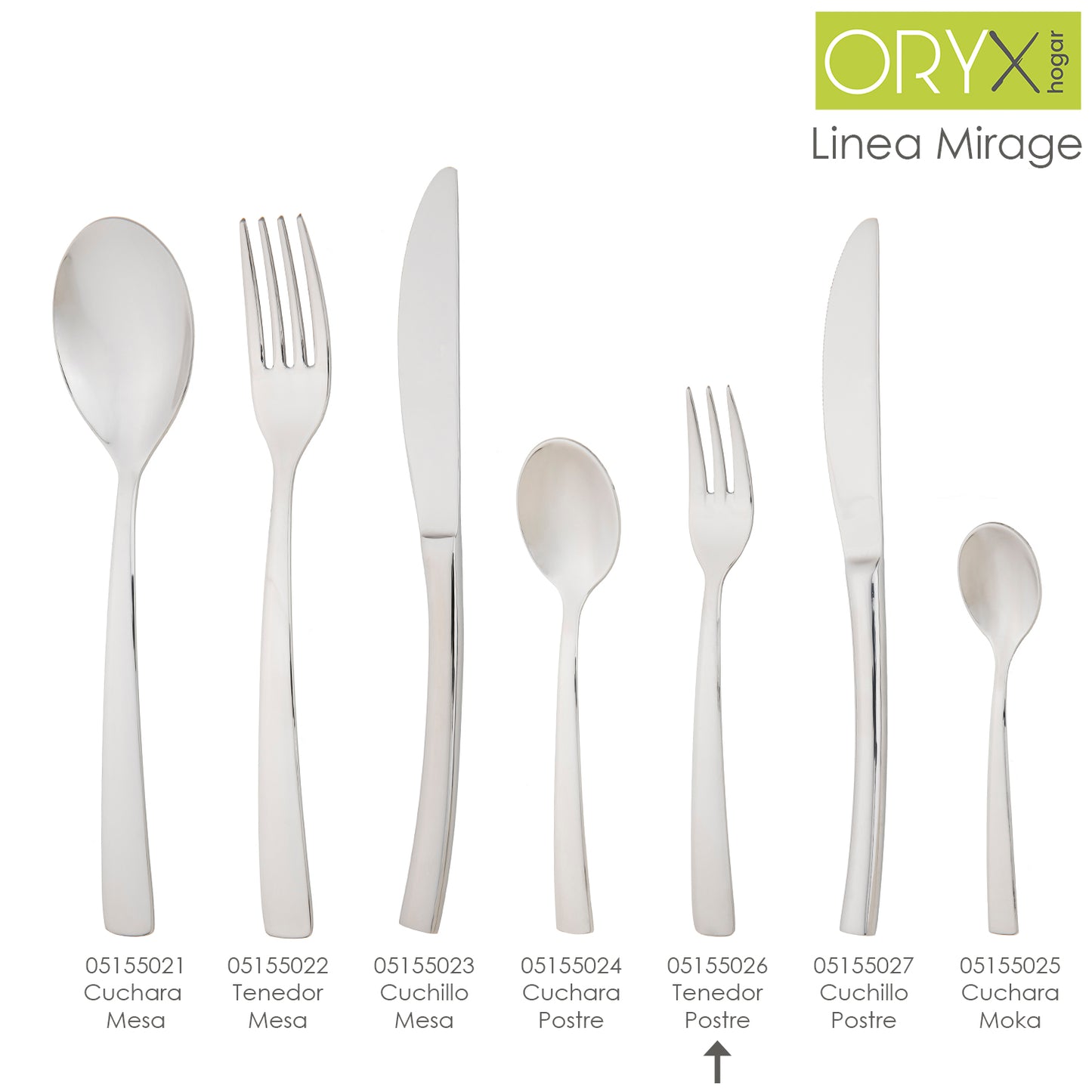 Garfo de Sobremesa Mirage 159 mm Caixa 12 un.