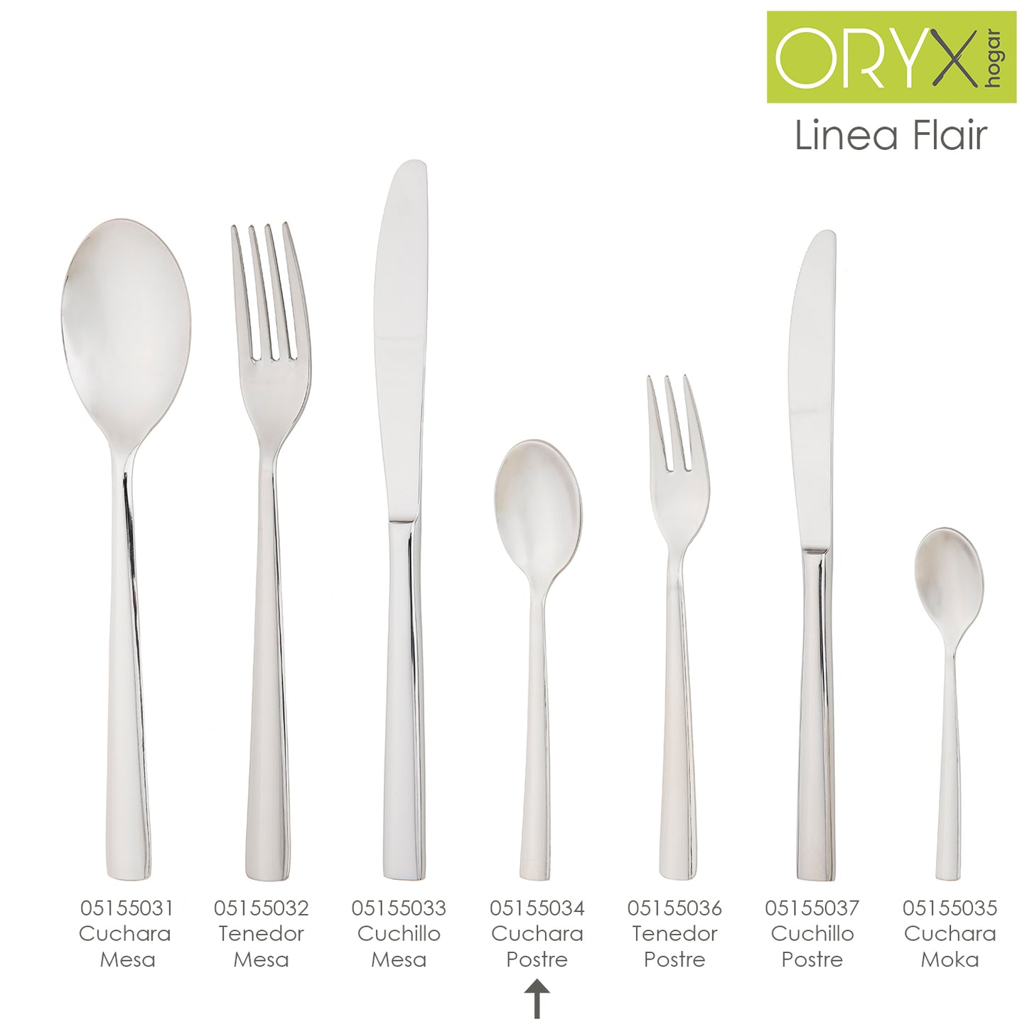 Cuchara Cafe y Postre Flair 135 mm.Caja 12 unidades