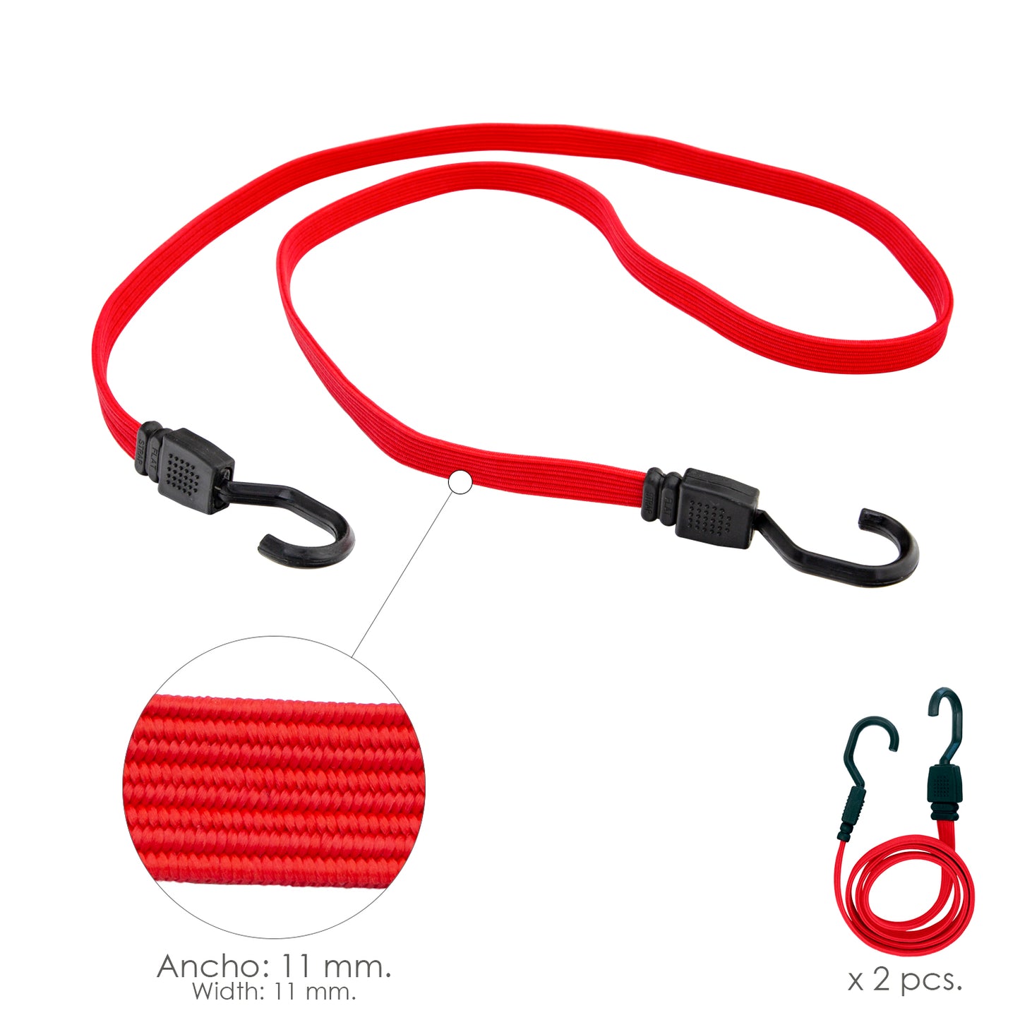 Polvo de Borracha Plana Reforçada 1,5 metros (Saco 2 peças)