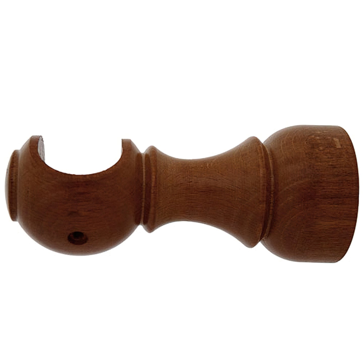 Suporte de Madeira Liso Aberto 28x128 mm. Noz