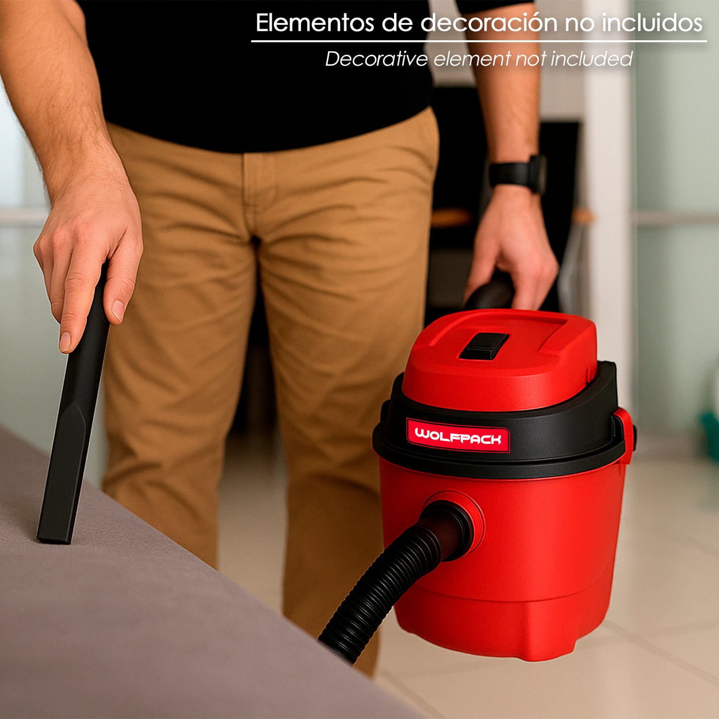 Aspirador Soplador Plástico Agua Y Polvo 10 Litros / 1000 Watt.