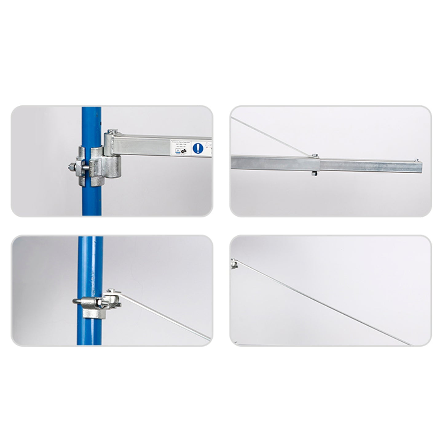 Braço de Apoio para Talhas - Capacidade de carga do guincho de 600 ou 300 Kg.