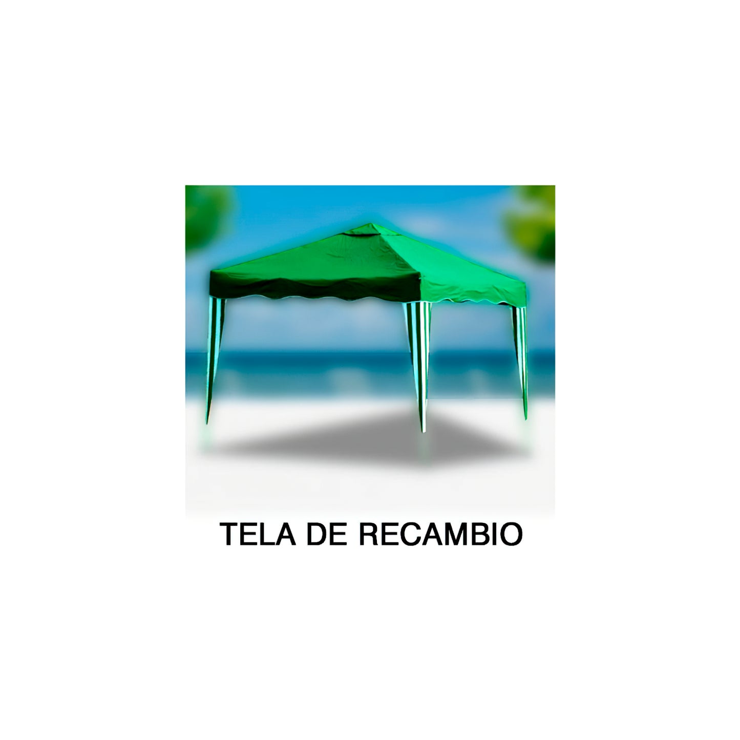 Tela Recambio Para Pergola Plegable Verde