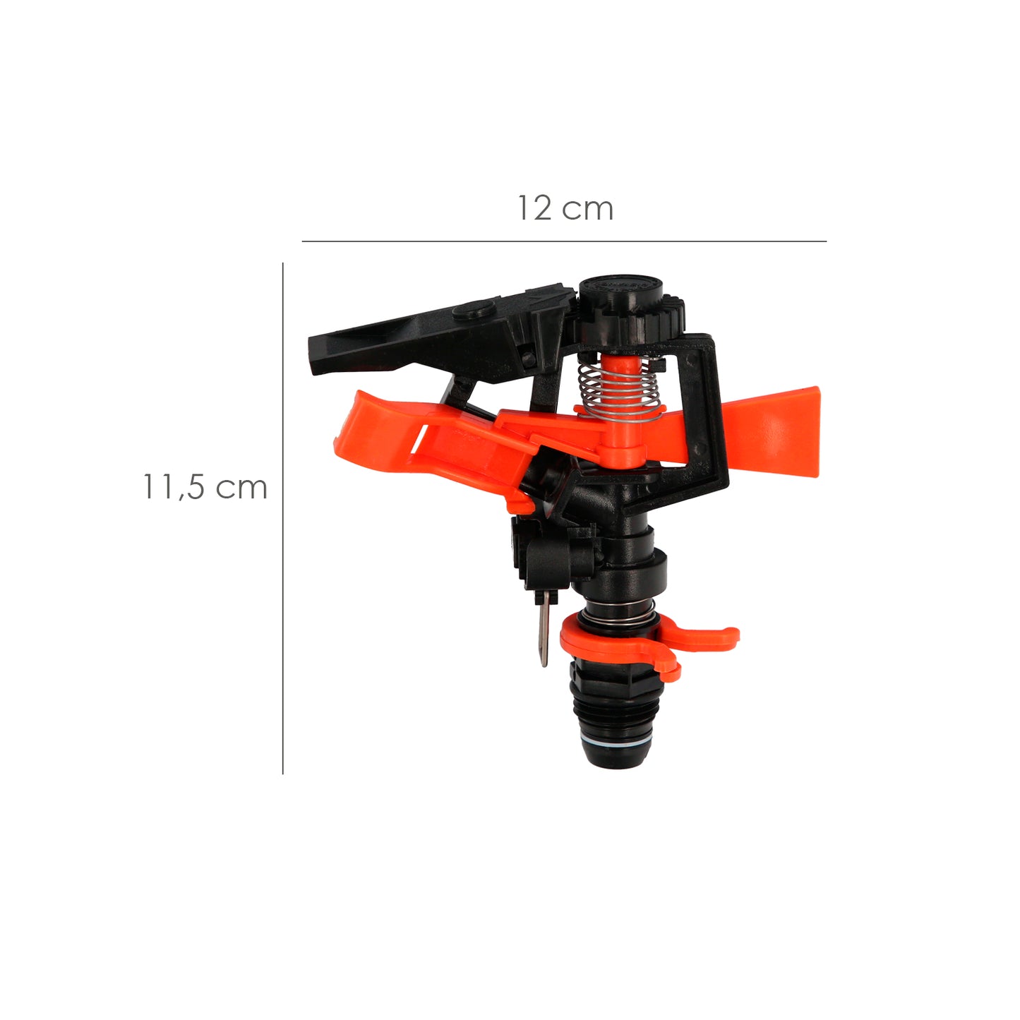 Aspersor de Irrigação Ajustável Setor Plástico Leva 1/2" Feito De Plástico, Irrigação De Jardins/Gramados