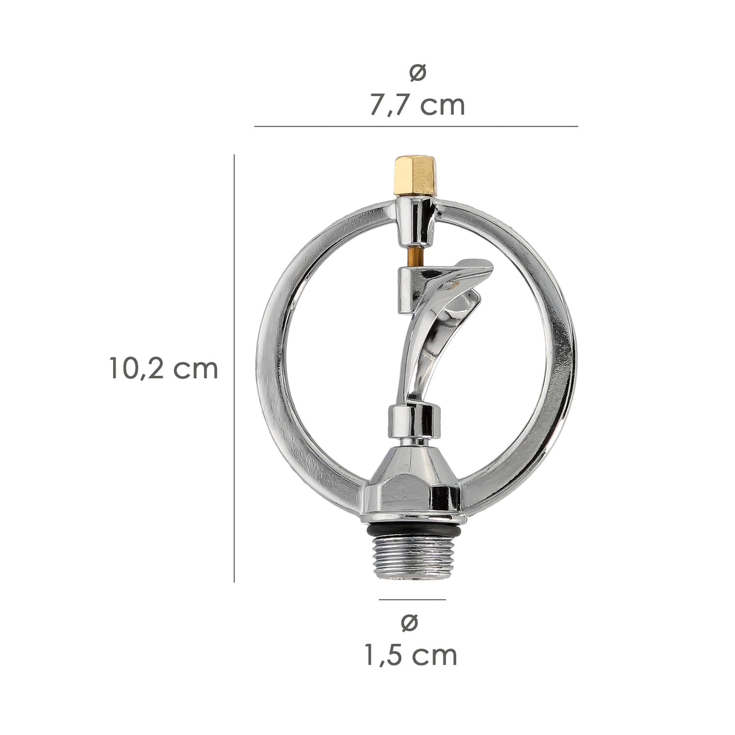 Sprinkler Rotativo de Alumínio