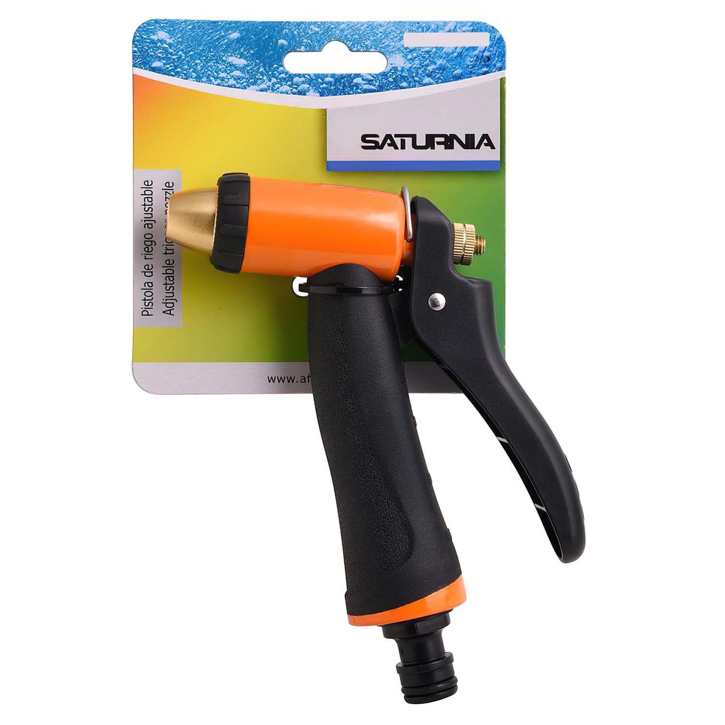 Pistola de irrigação de mangueira de metal ajustável de toque suave