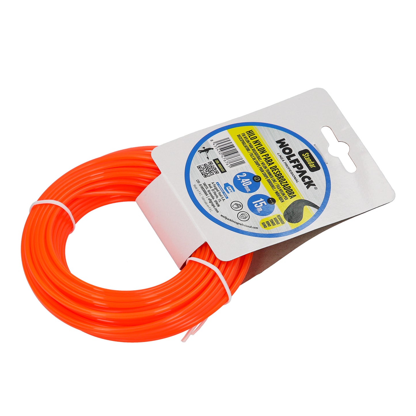 Hilo Nylon Redondo 2,4mm (Rollo 15mt.)