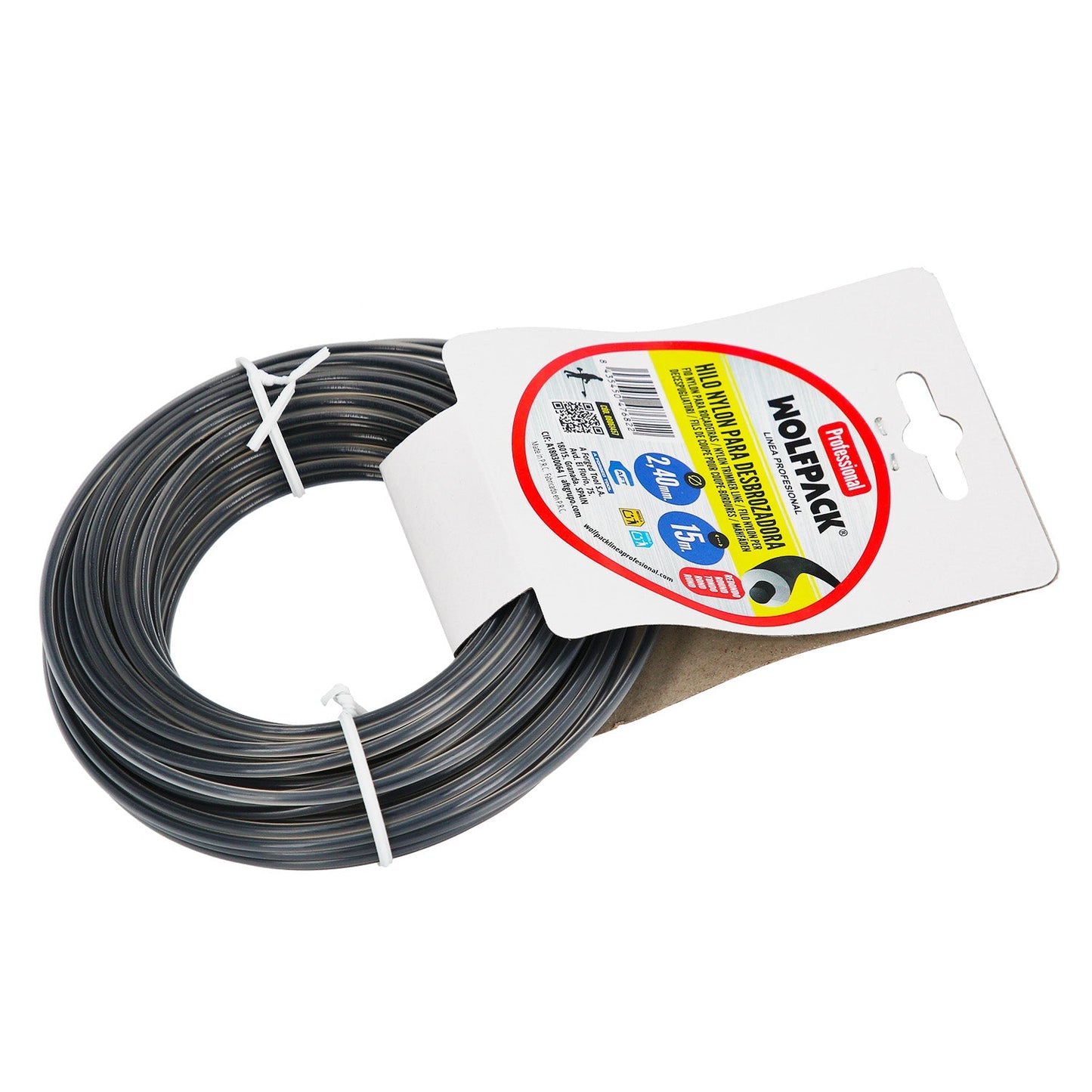 Hilo Nylon Redondo Profesional Ø 2,4 mm. Rollo 15 metros