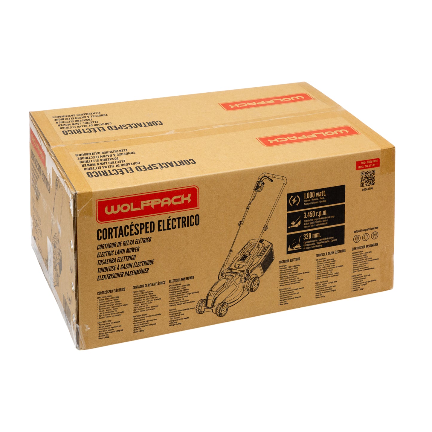 Cortacesped Electrico 1000 W.